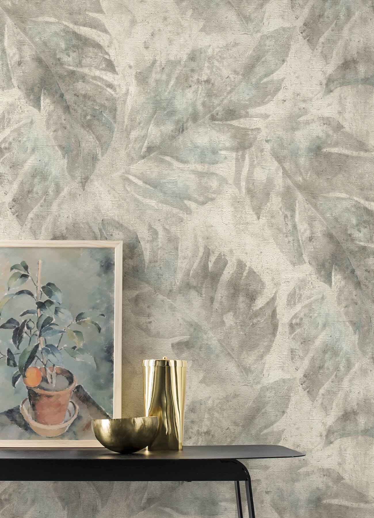 Sanne Grey Palm Wallpaper - York Wallcoverings - 4202-416138 - York Wallcoverings Wallpaper