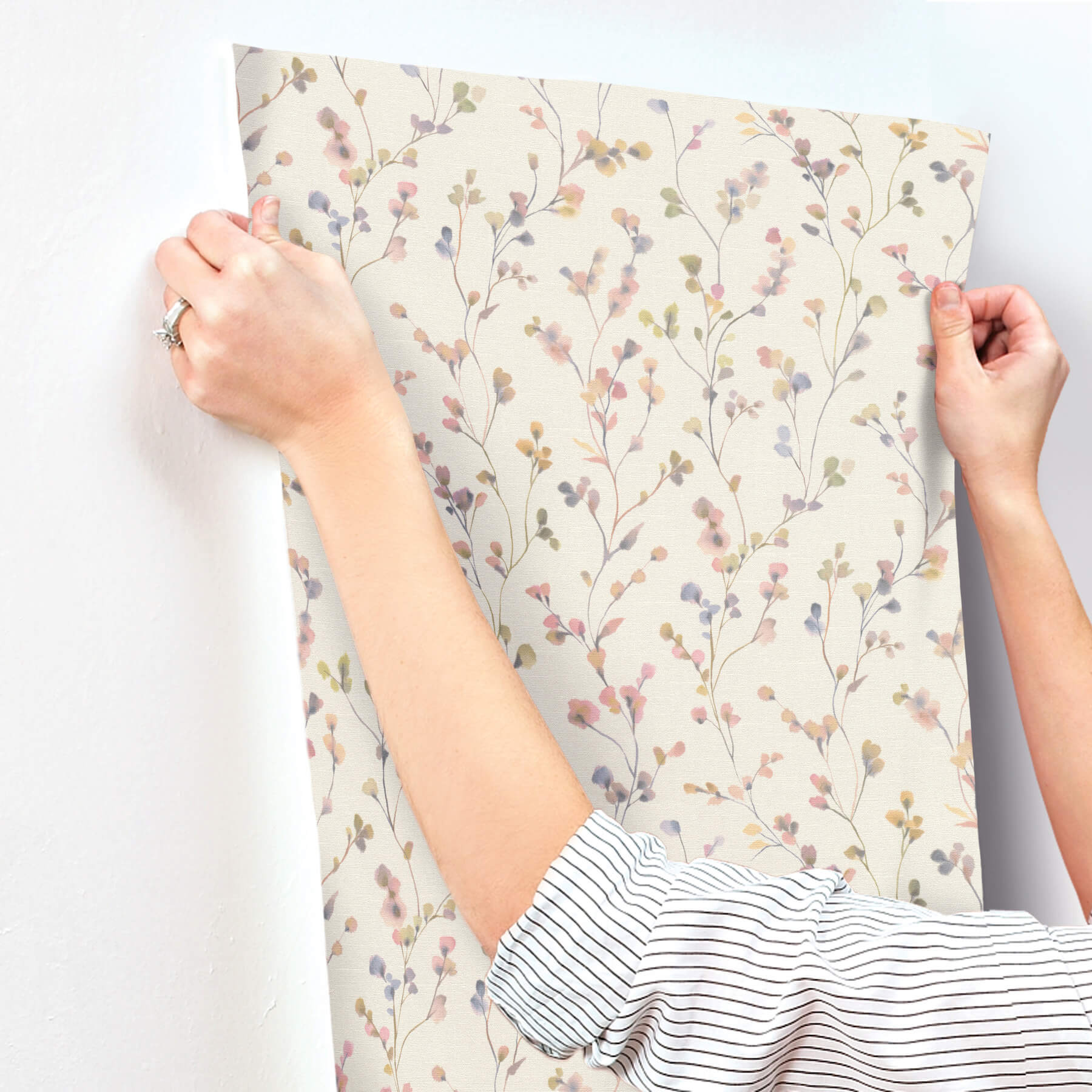 romy-pink-springtime-trail-wallpaper-york-wallcoverings-4202-486155 - York Wallcoverings Wallpaper
