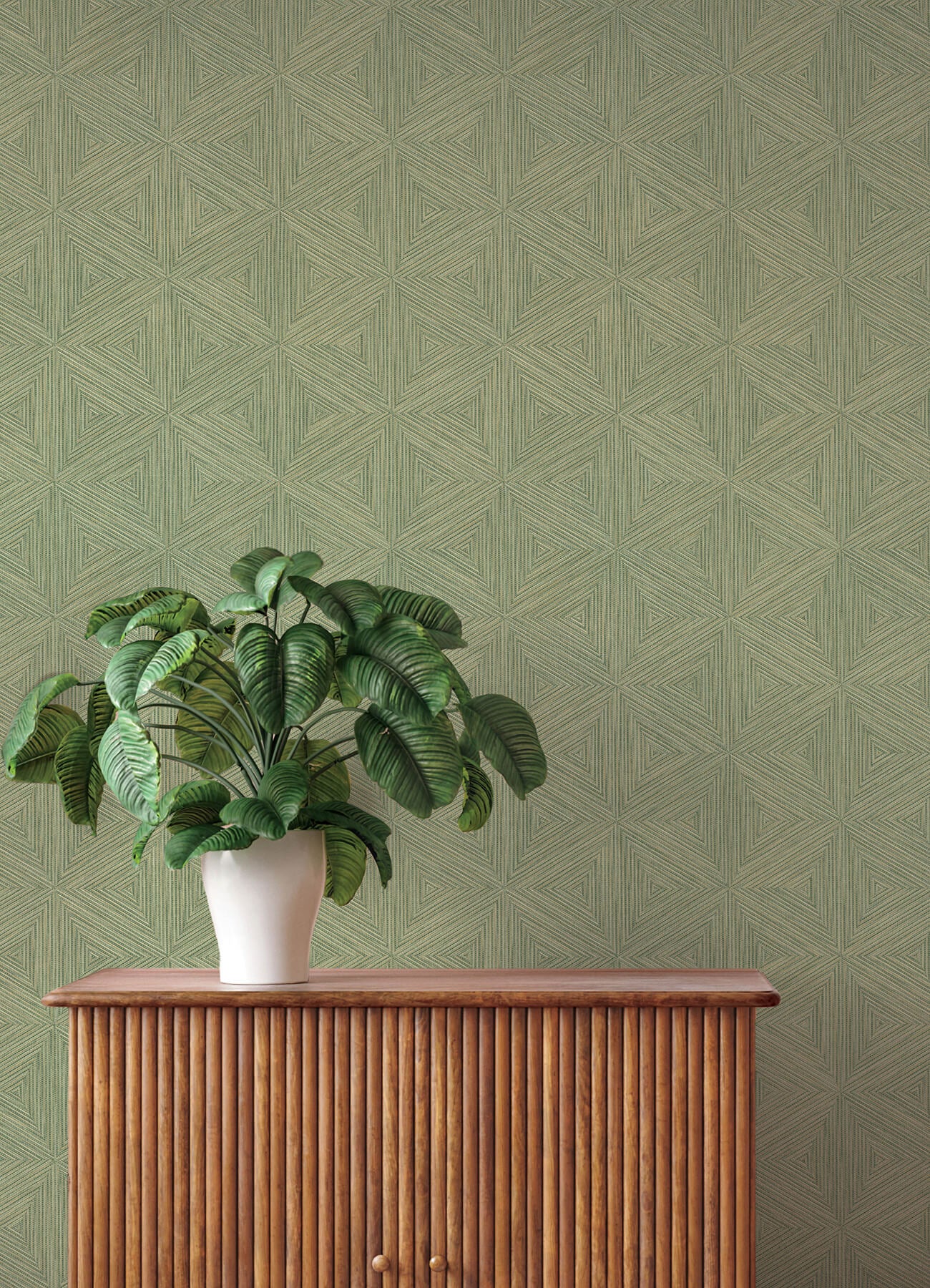 anara-green-geo-faux-grasscloth-wallpaper-york-wallcoverings-4202-571288 - York Wallcoverings Wallpaper