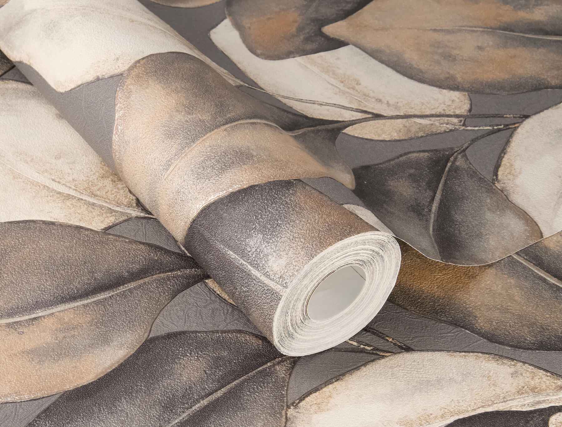 Evanthe Charcoal Vine Wallpaper - York Wallcoverings - 4202-659887 - York Wallcoverings Wallpaper