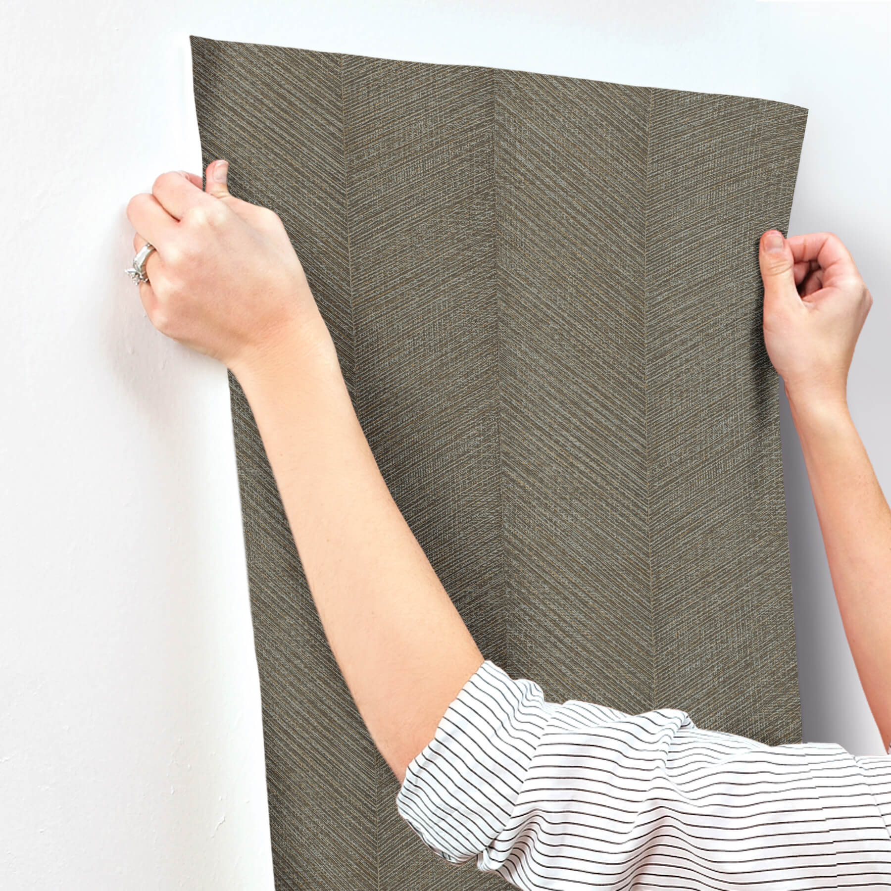 ione-evergreen-textured-chevron-wallpaper-york-wallcoverings-4202-720303 - York Wallcoverings Wallpaper
