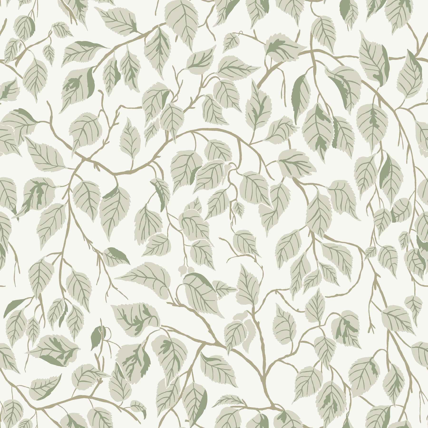 Hängbjörk Sage Vine Wallpaper - York Wallcoverings - 4201-20107 - York Wallcoverings Wallpaper