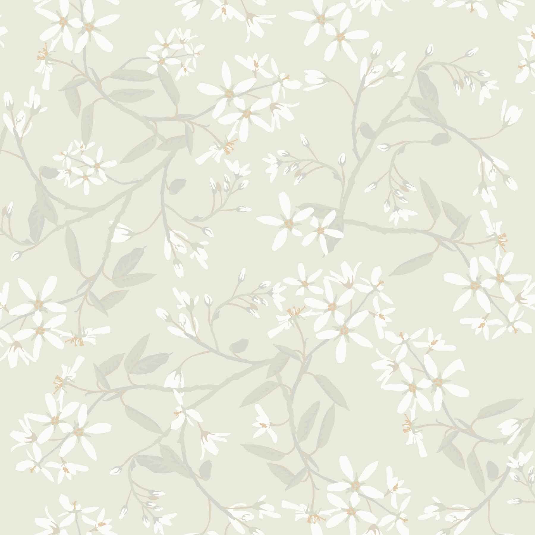 Paradis Dove Bouquet Toss Wallpaper - York Wallcoverings - 4201-20110 - York Wallcoverings Wallpaper