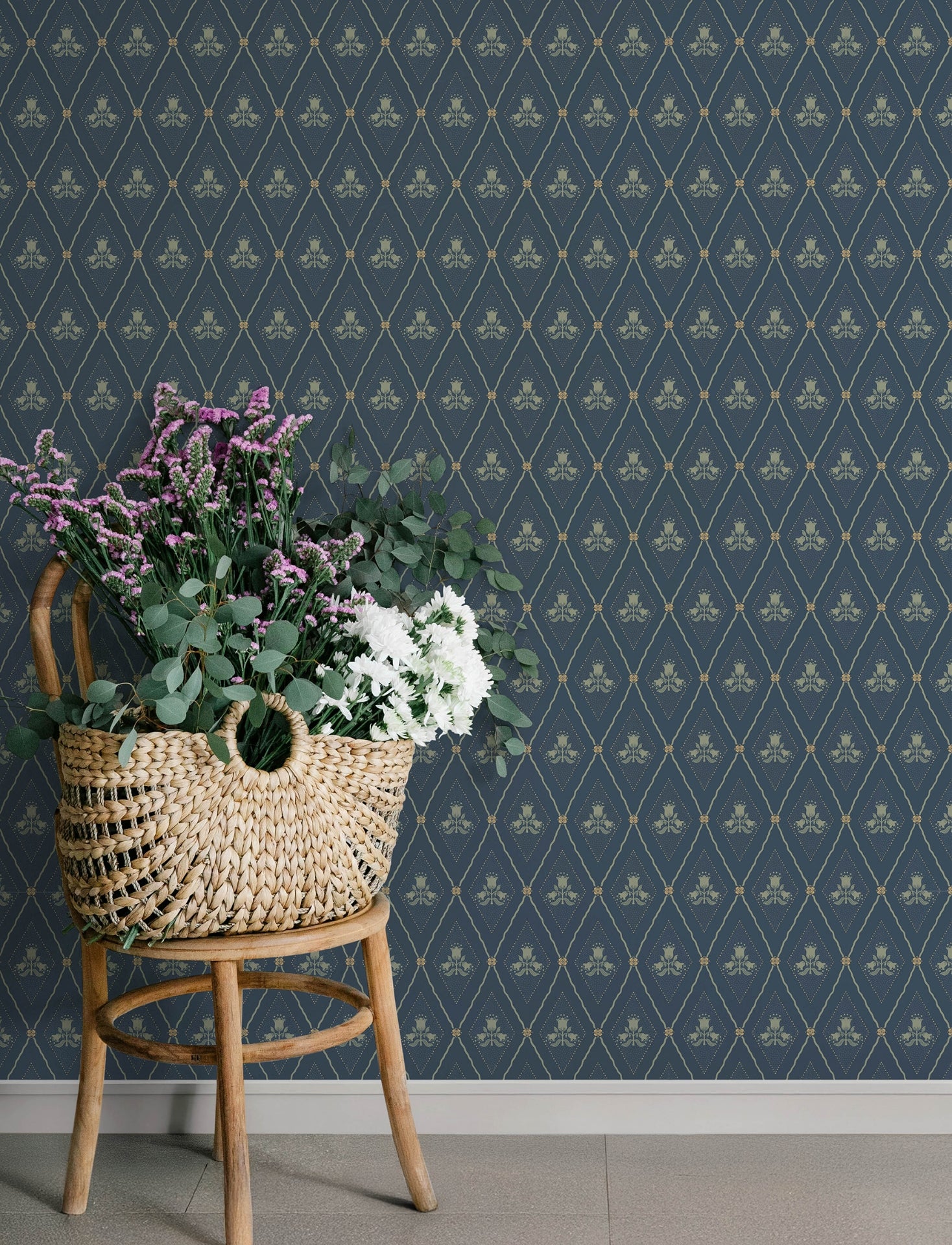 alma-navy-diamond-floral-wallpaper-york-wallcoverings-4201-48033