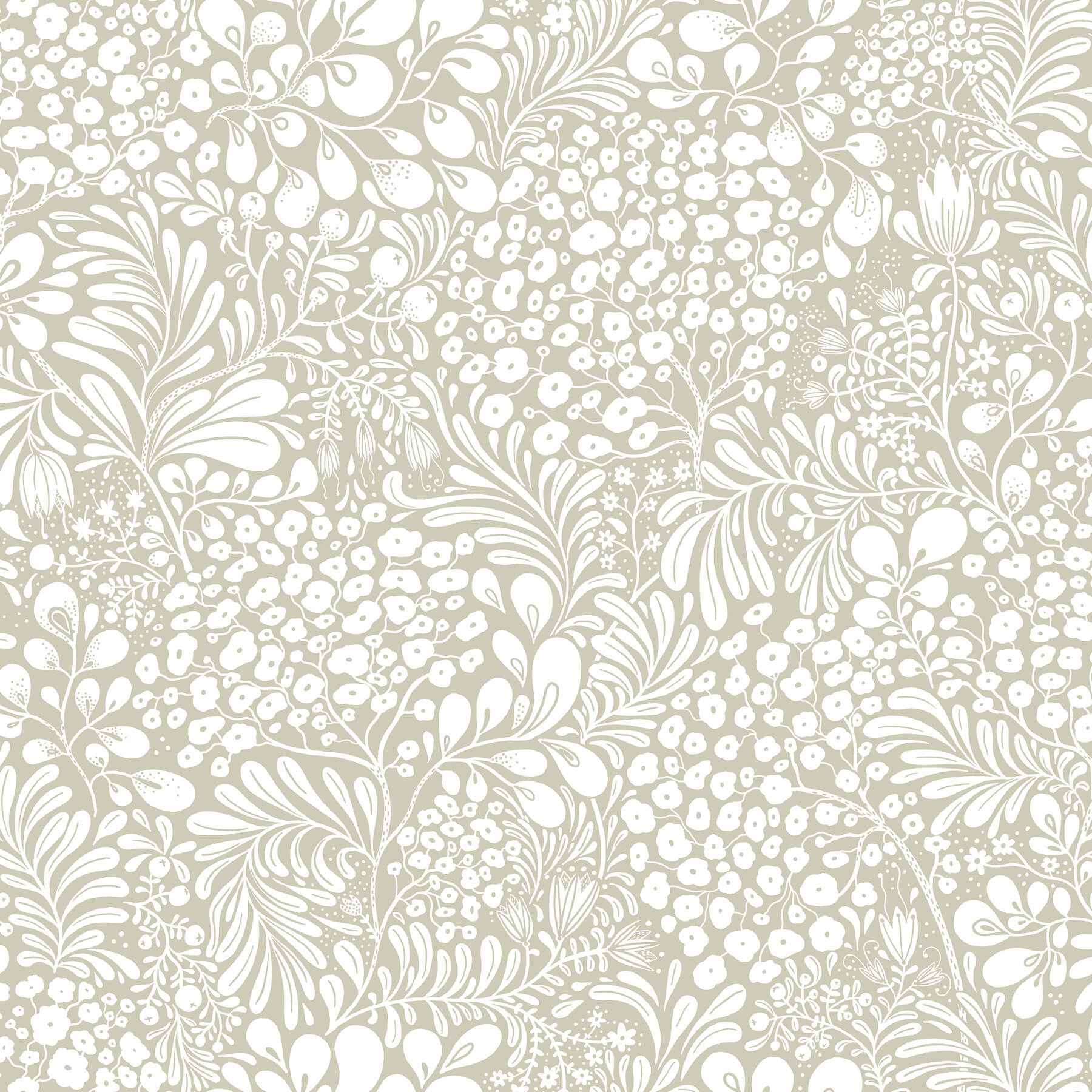 Siv Dark Grey Botanical Wallpaper - York Wallcoverings - 4201-65131 - York Wallcoverings Wallpaper