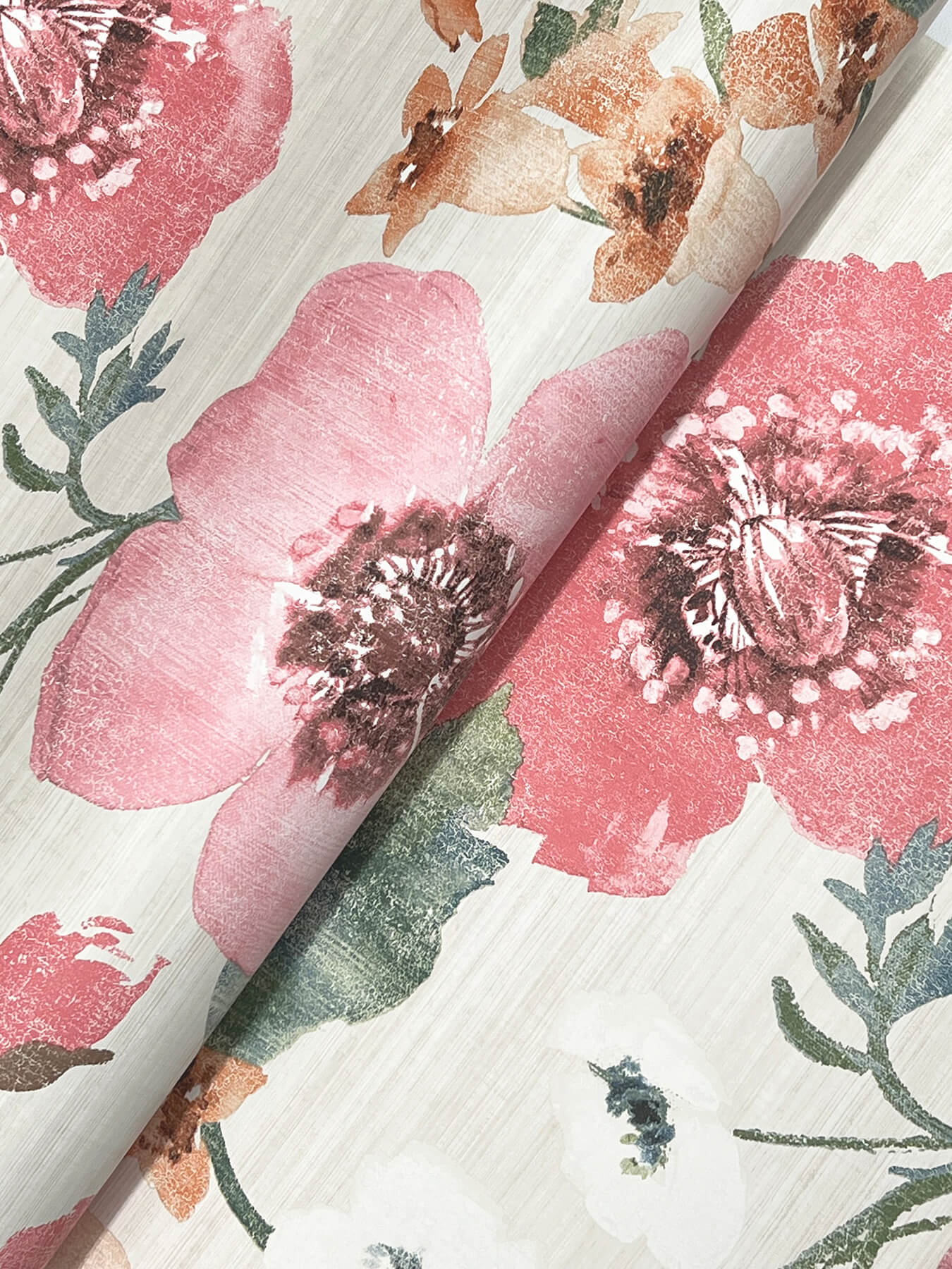 evelyn-pink-floral-wallpaper-york-wallcoverings-ll3200 - York Wallcoverings Wallpaper