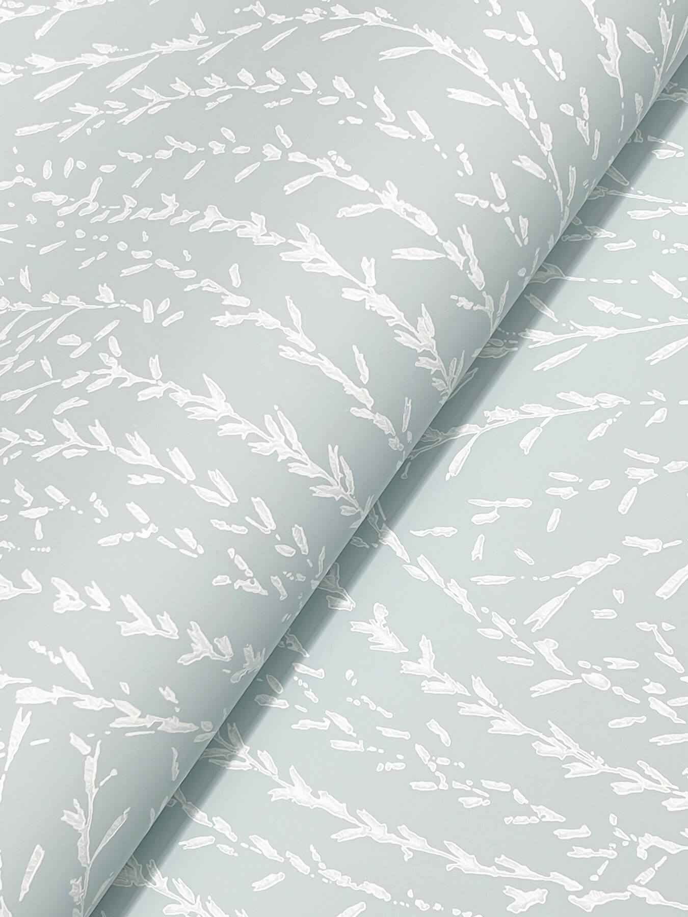 Willow Song Light Blue Botanical Wallpaper - York Wallcoverings - LL3220 - York Wallcoverings Wallpaper