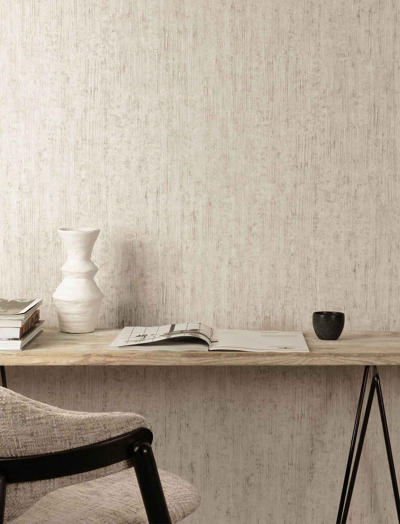 Ramona Beige Distressed Texture Wallpaper - York Wallcoverings - 4191-83003