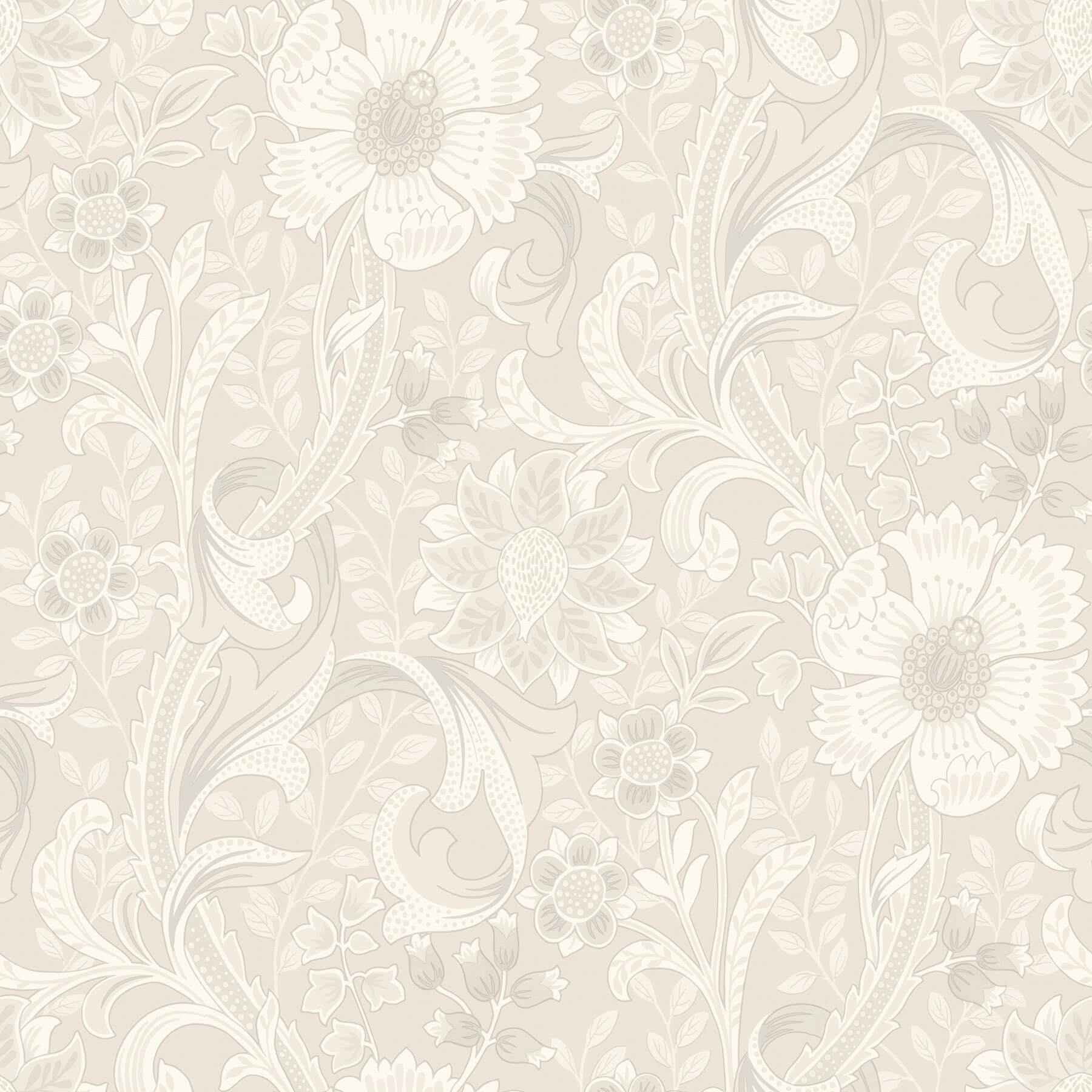 liora-neutral-floral-trail-wallpaper-york-wallcoverings-4191-83011 - York Wallcoverings Wallpaper