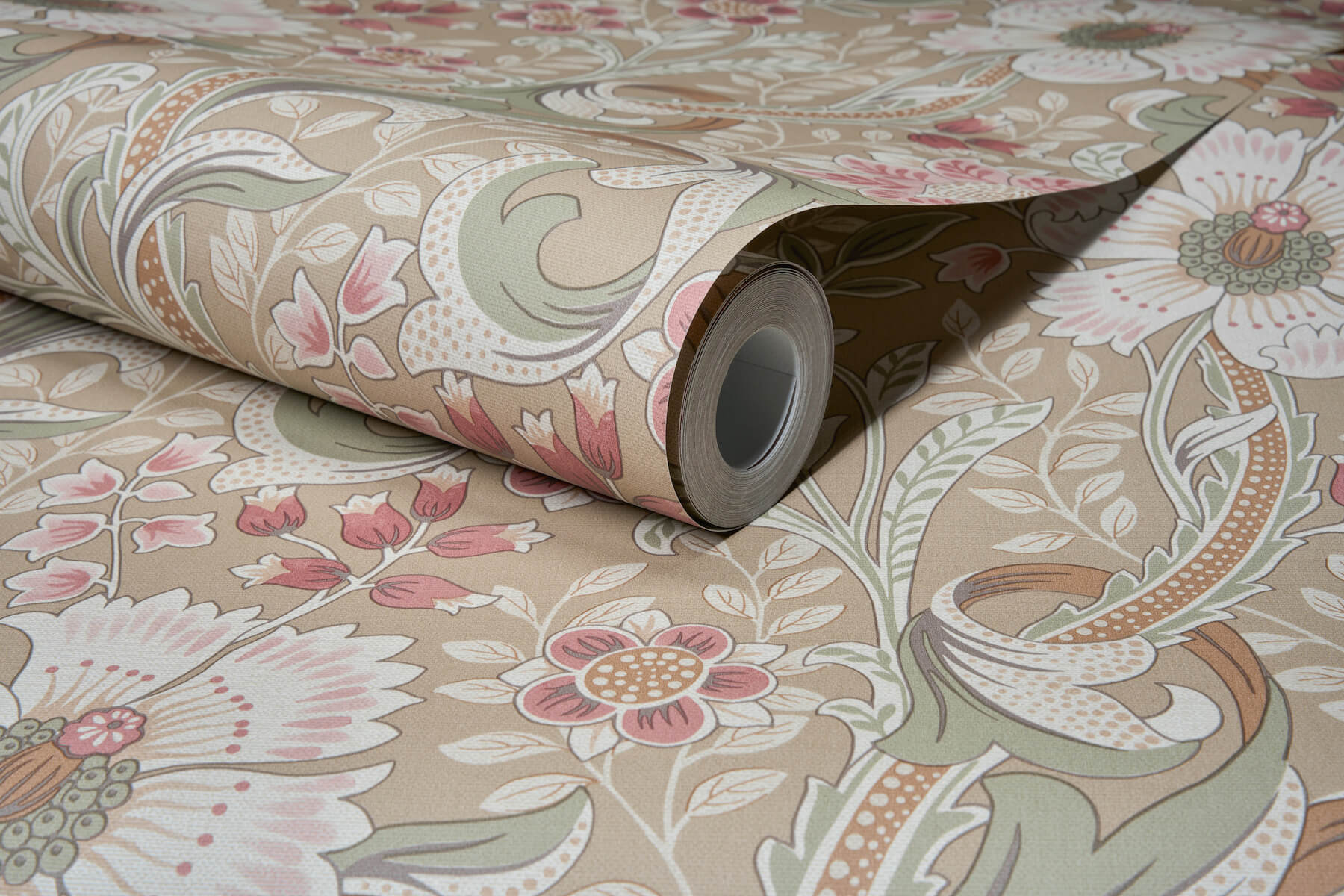 liora-taupe-floral-trail-wallpaper-york-wallcoverings-4191-83015 - York Wallcoverings Wallpaper