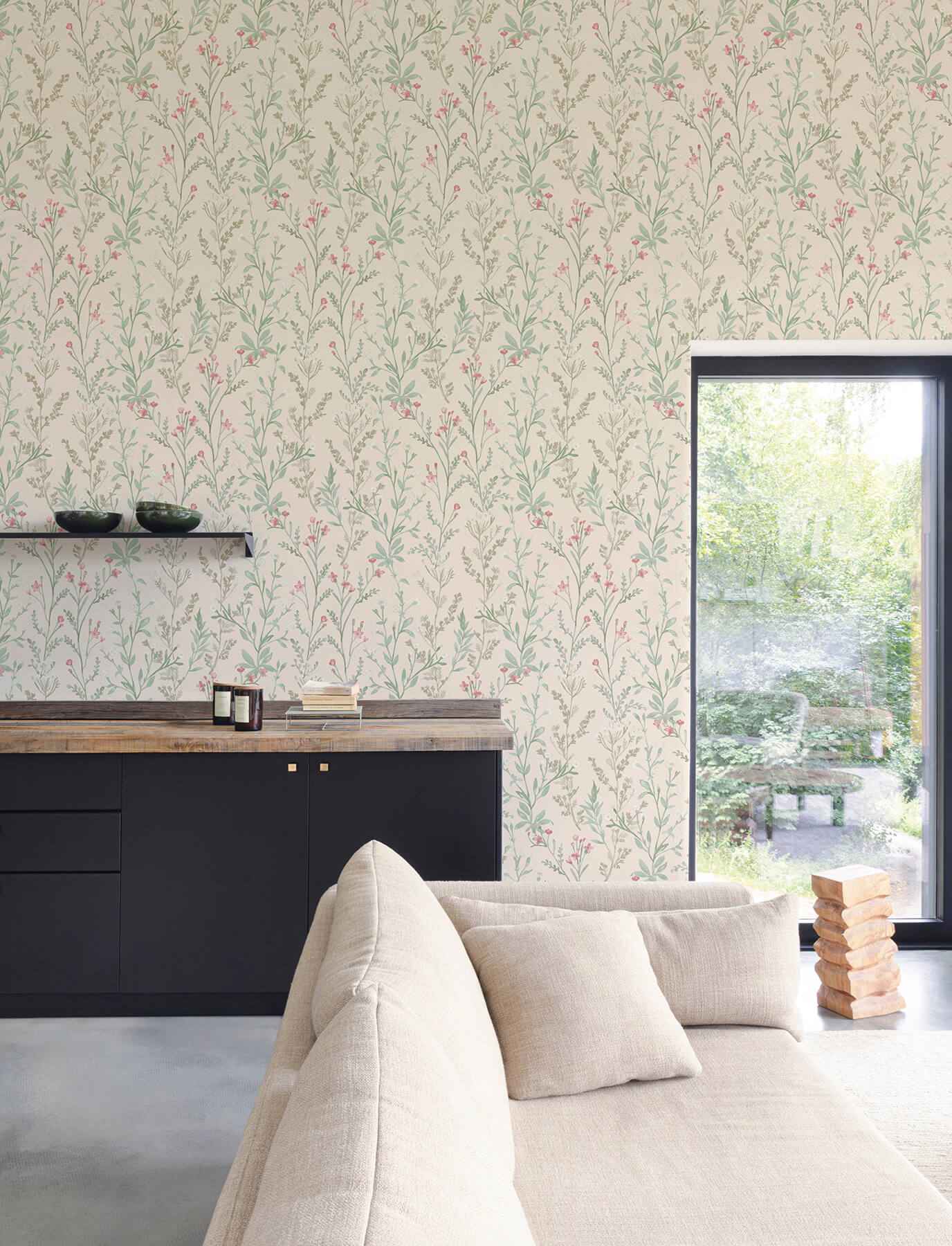 Laverne Blush Wildflowers Wallpaper - York Wallcoverings - 4191-83020 - York Wallcoverings Wallpaper