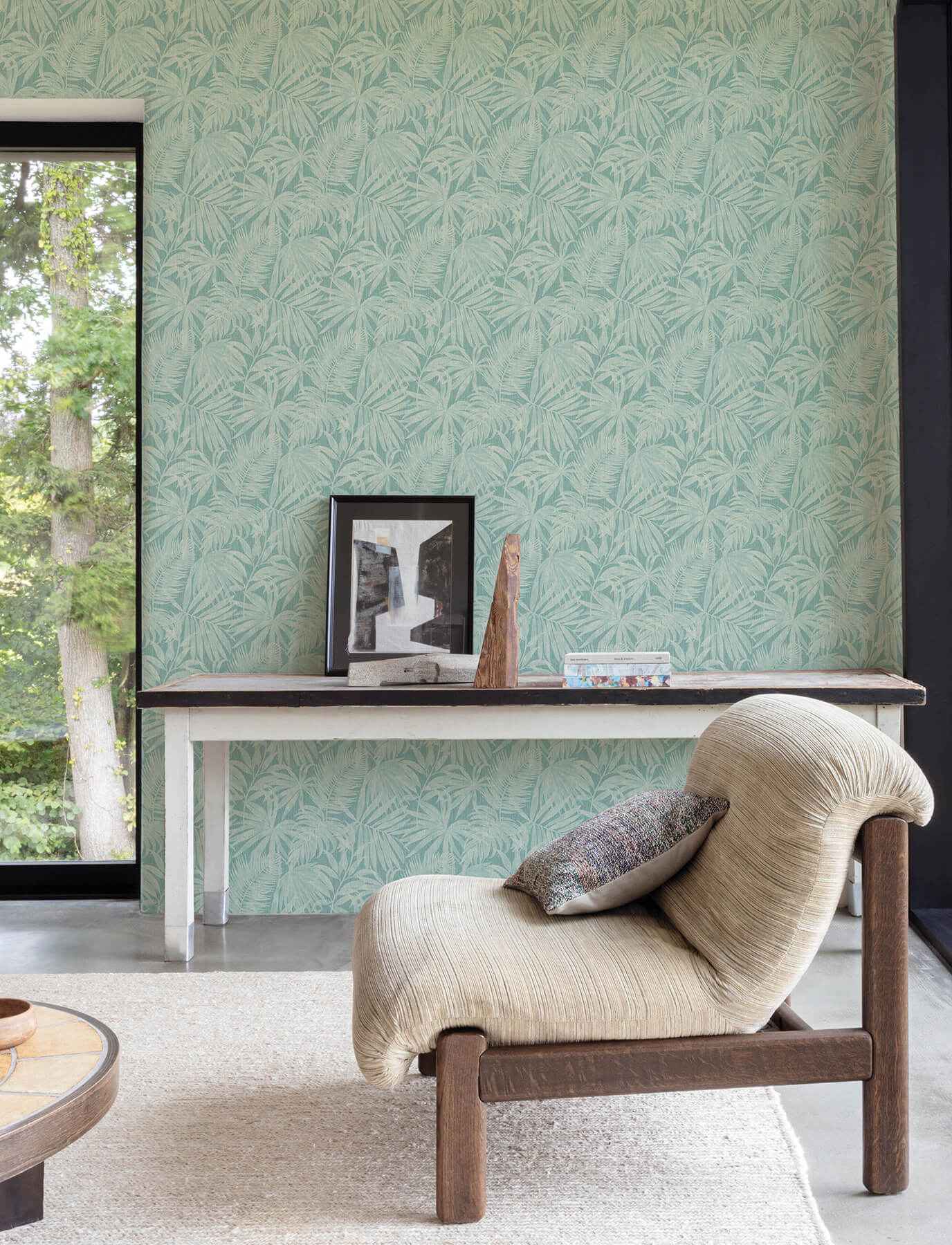 Sonny Light Blue Fronds Wallpaper - York Wallcoverings - 4191-83026