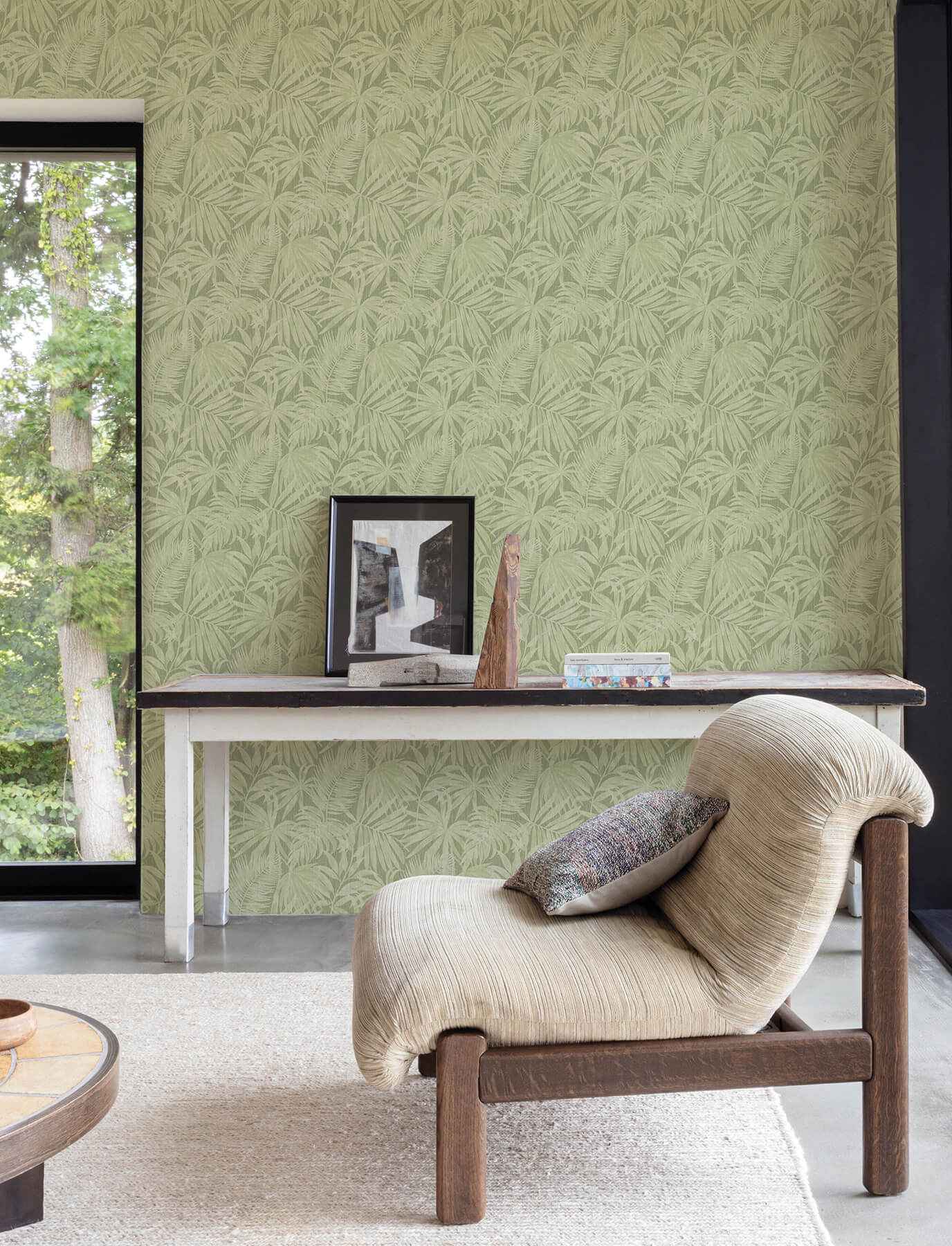 Sonny Green Fronds Wallpaper - York Wallcoverings - 4191-83027