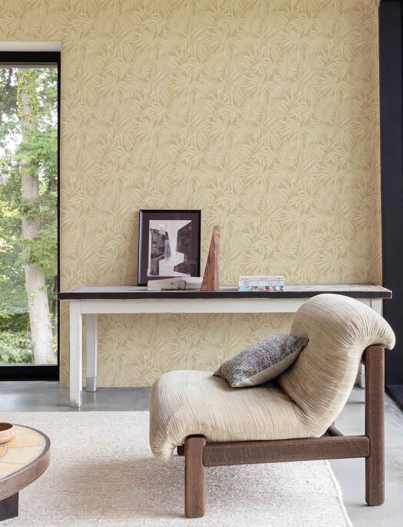Sonny Light Brown Fronds Wallpaper - York Wallcoverings - 4191-83028