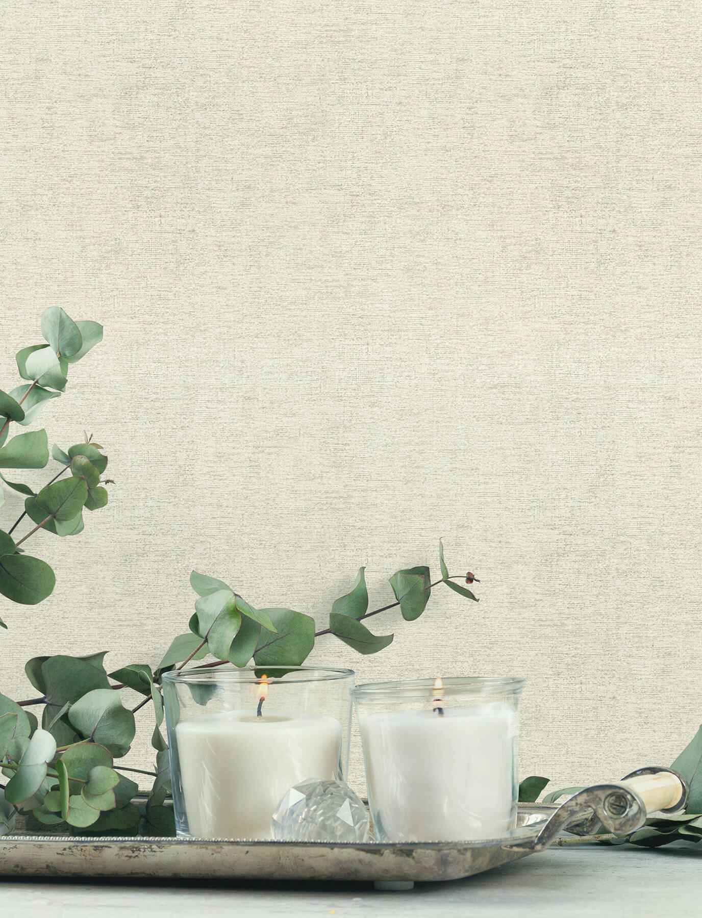Tansy Light Grey Distressed Wallpaper - York Wallcoverings - 4191-83037