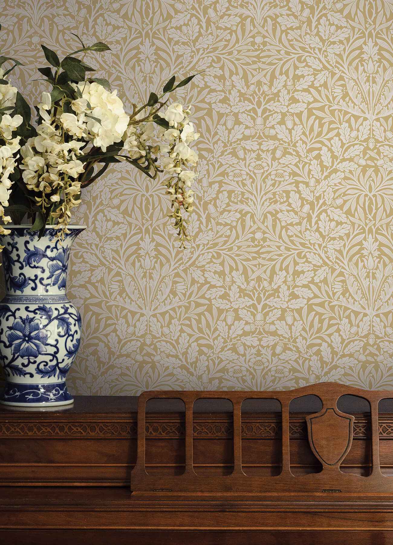Acorn Cowslip Peel and Stick Wallpaper - York Wallcoverings - MCS6588 - York Wallcoverings Wallpaper