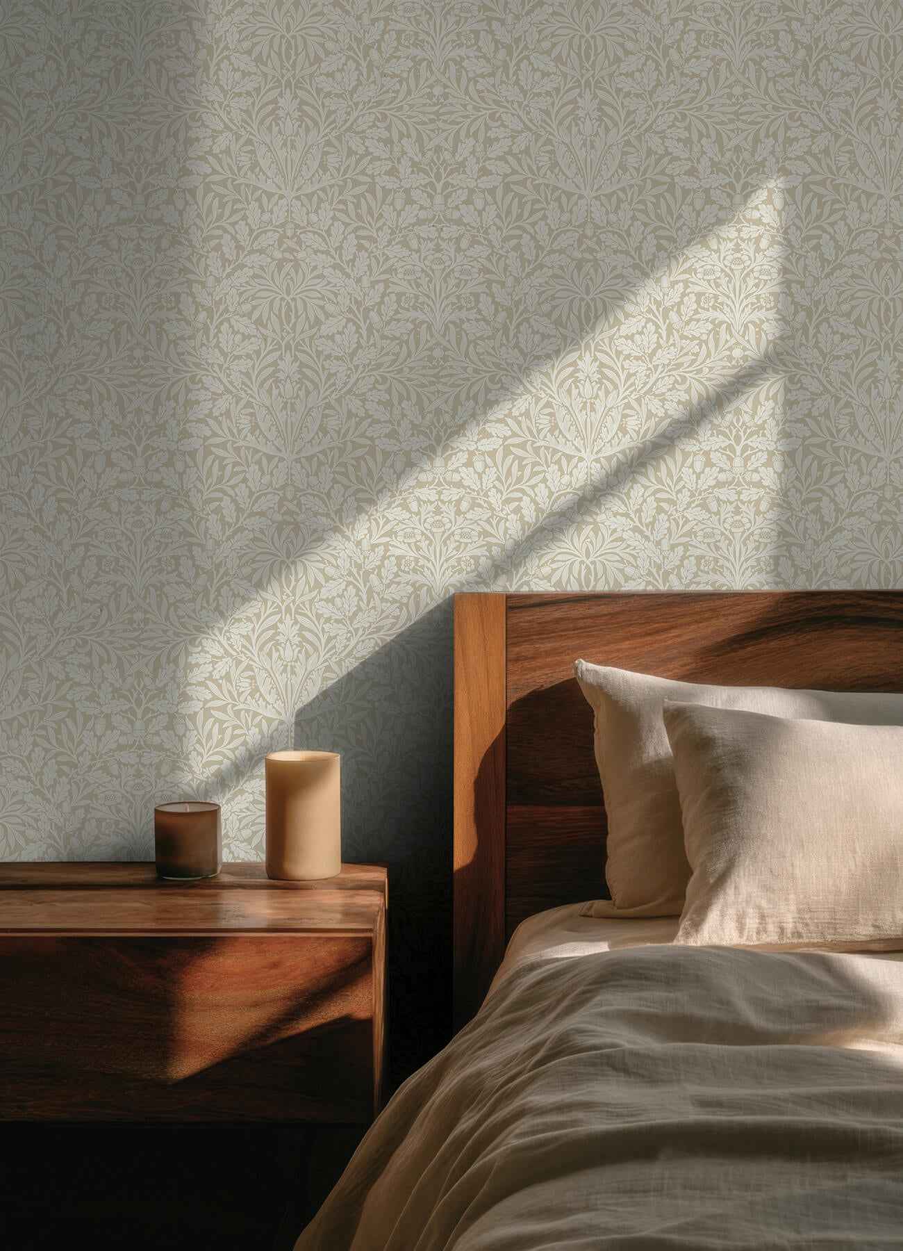 Acorn Wheat Peel and Stick Wallpaper - York Wallcoverings - MCS6589 - York Wallcoverings Wallpaper