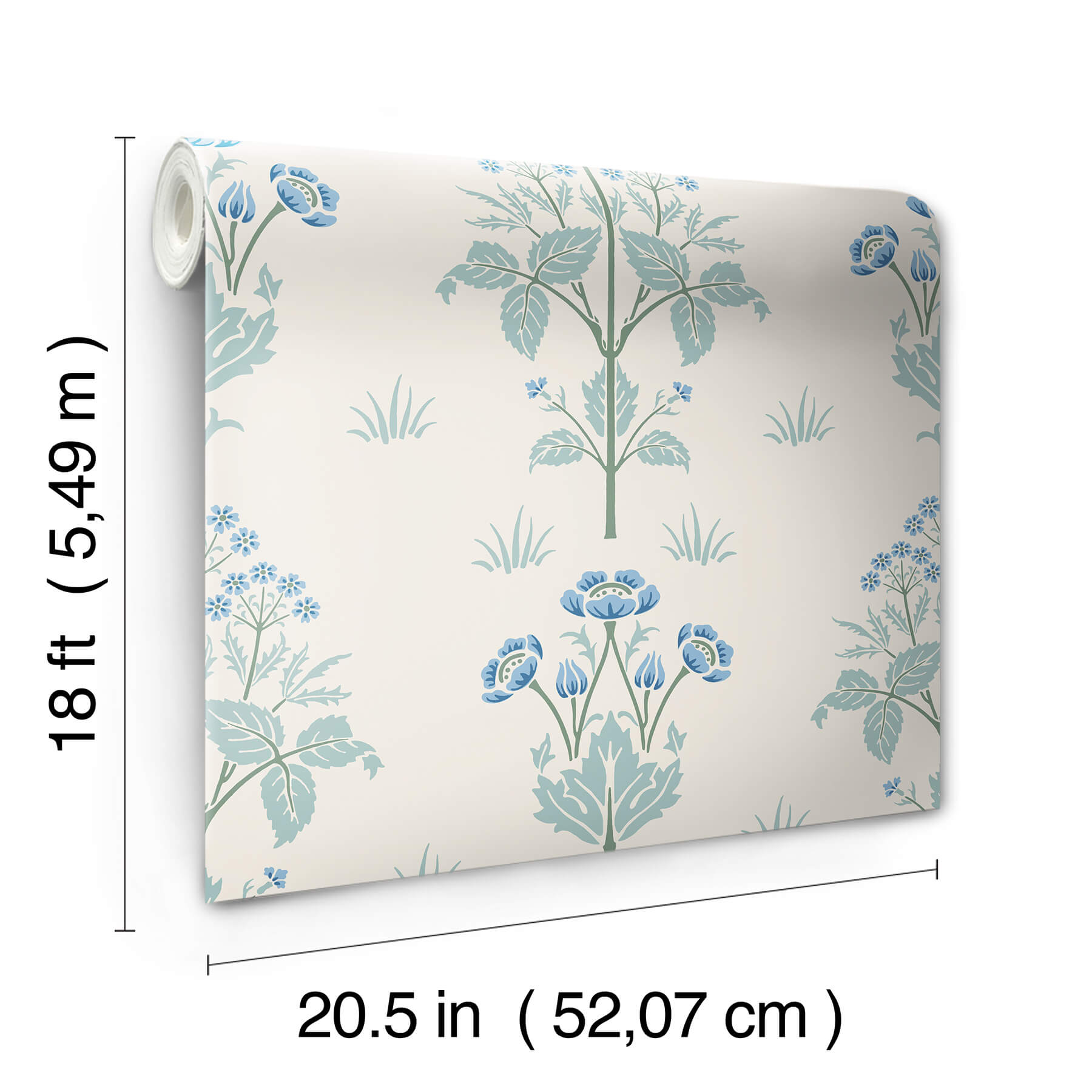 meadow-sweet-chalk-and-wedgwood-peel-and-stick-wallpaper-york-wallcoverings-mcs6605 - York Wallcoverings Wallpaper