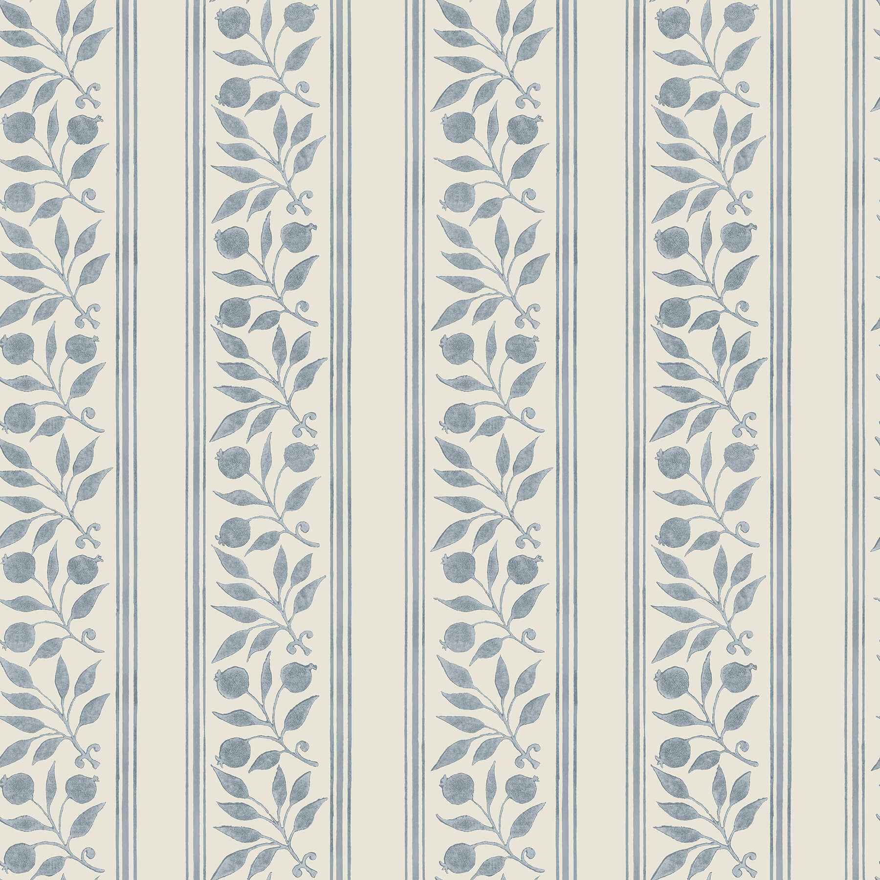 Rosehip Stripe China Blue Peel and Stick Wallpaper - York Wallcoverings - MCS6609 - York Wallcoverings Wallpaper