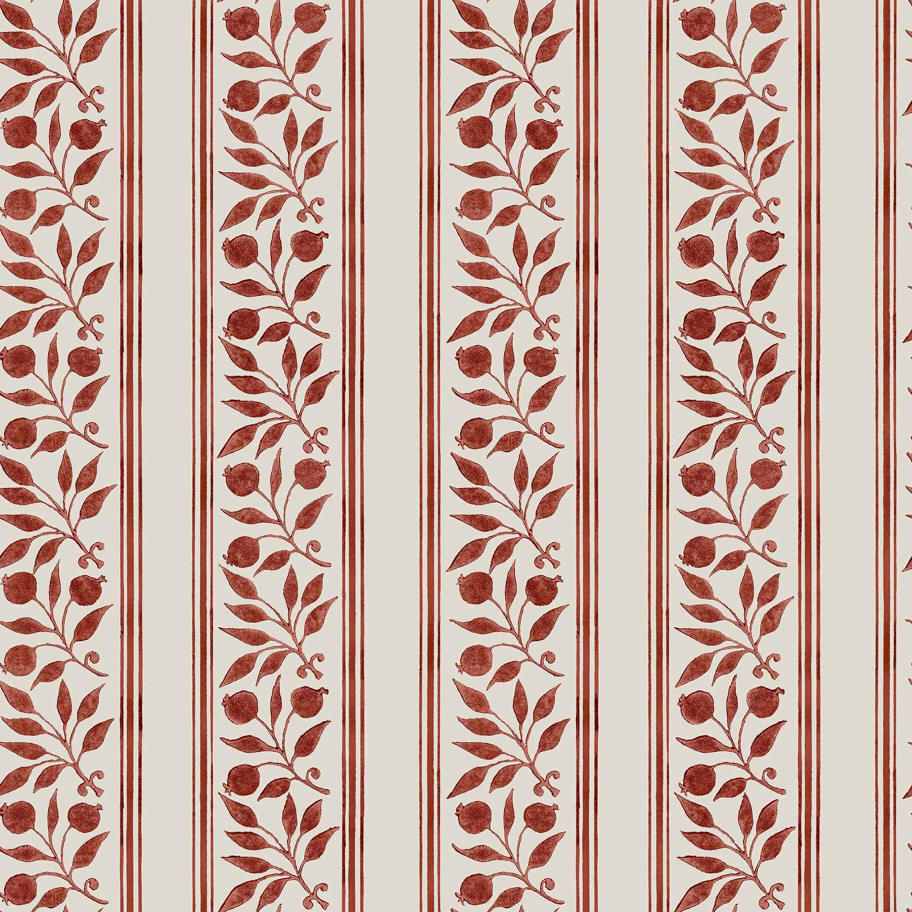 Rosehip Stripe Madder Peel and Stick Wallpaper - York Wallcoverings - MCS6612