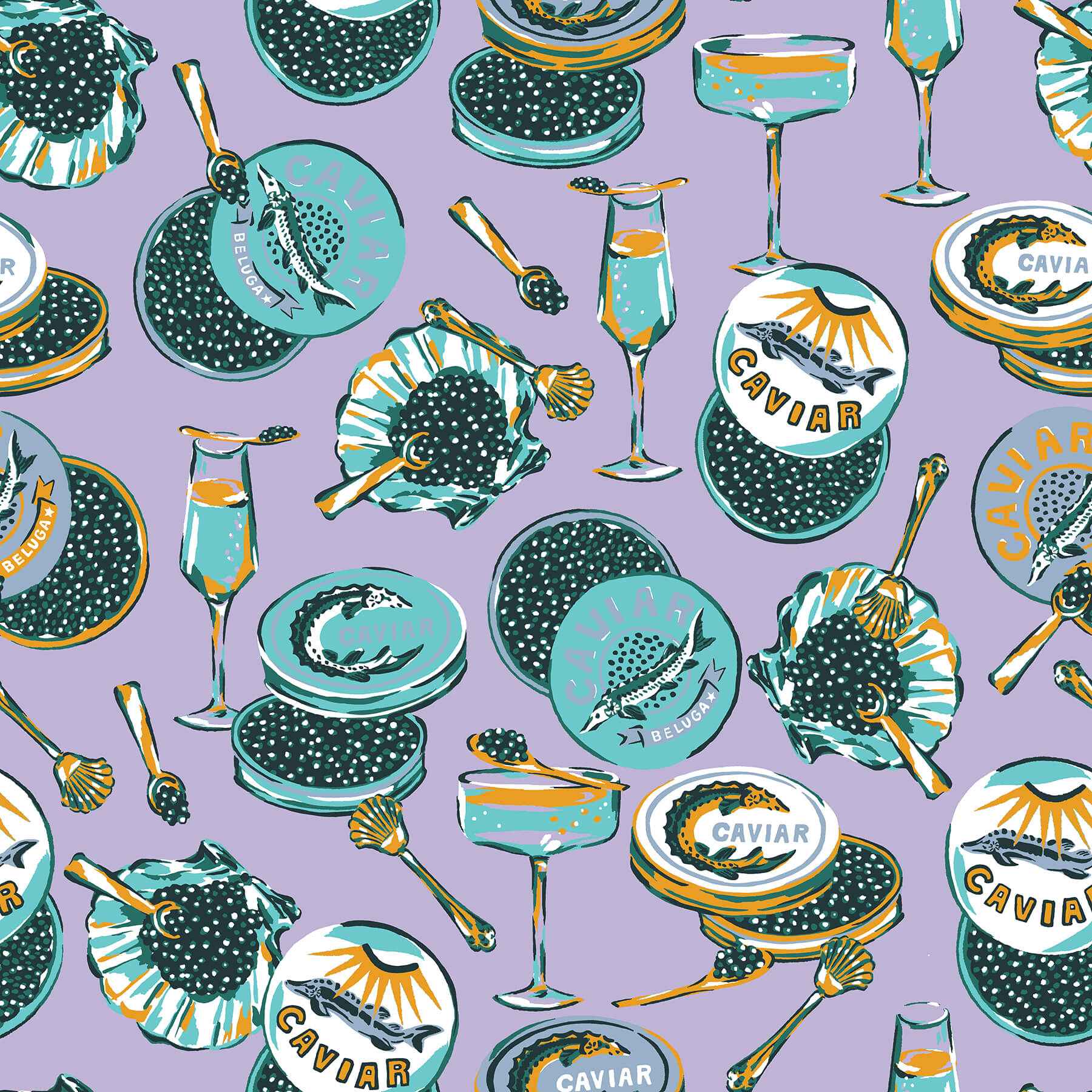 Champagne and Caviar Lavendar Peel and Stick Wallpaper - York Wallcoverings - PFS6559