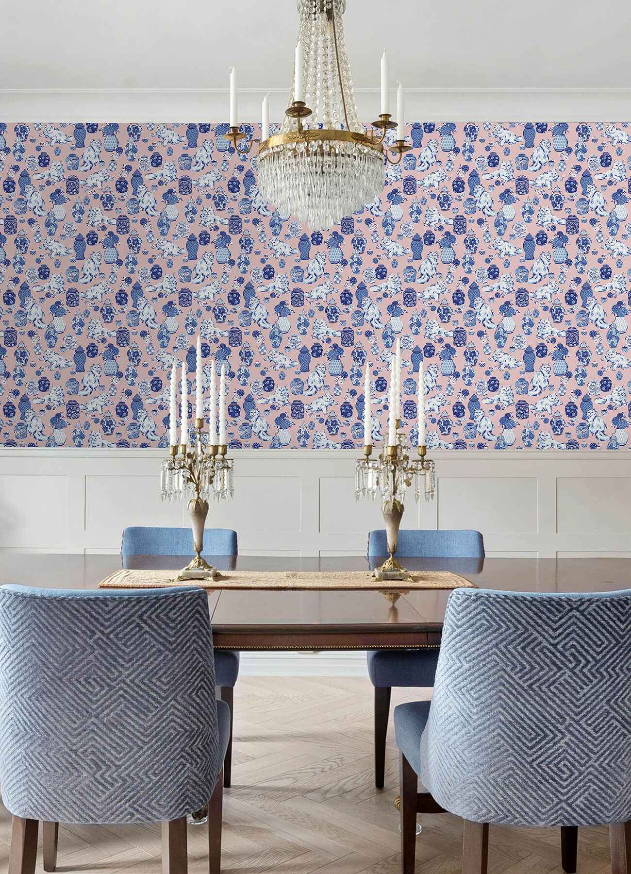 Fancy Cats Pink Peel and Stick Wallpaper - York Wallcoverings - PFS6564 - York Wallcoverings Wallpaper