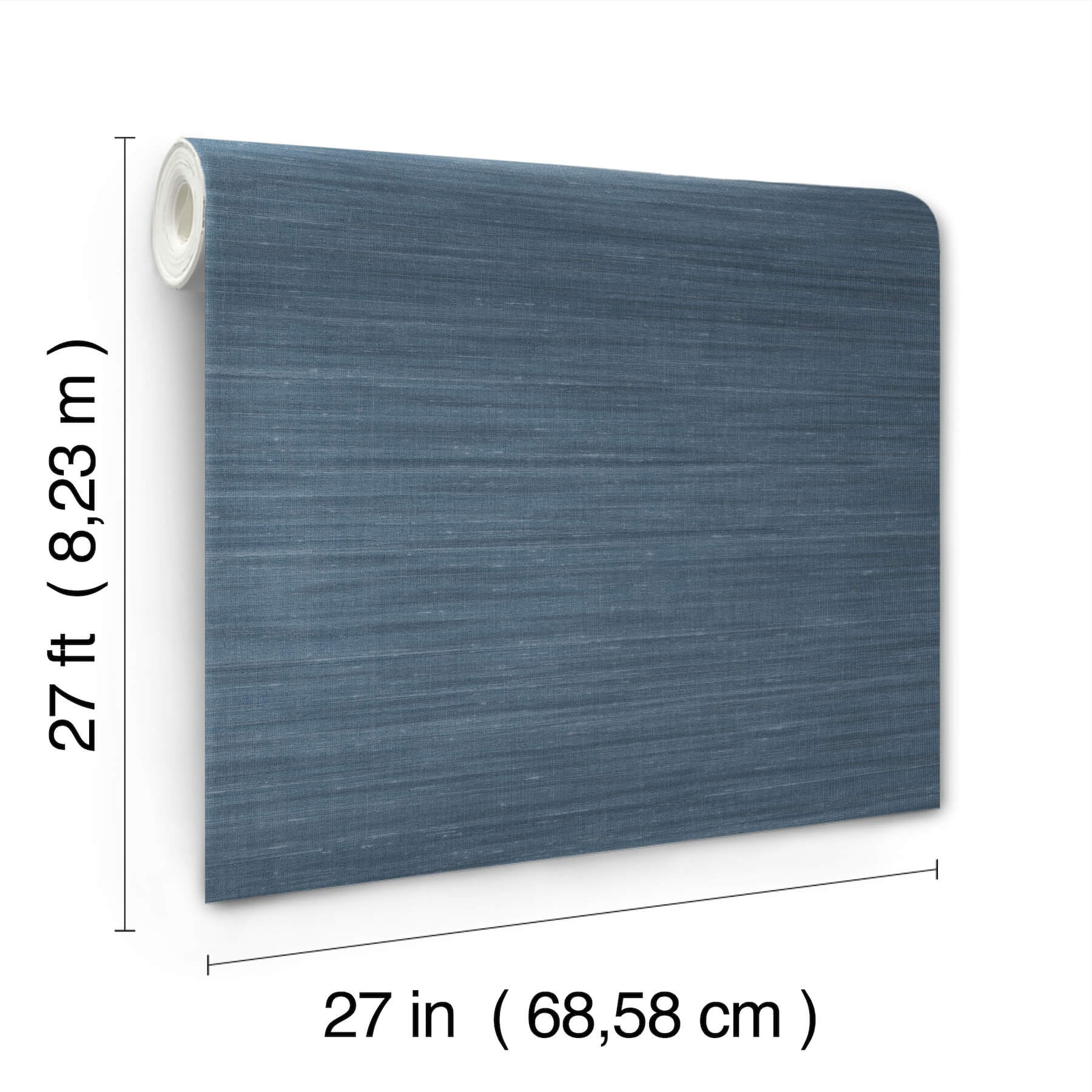 sari-silk-denim-faux-fabric-wallpaper-york-wallcoverings-uw1003n - York Wallcoverings Wallpaper