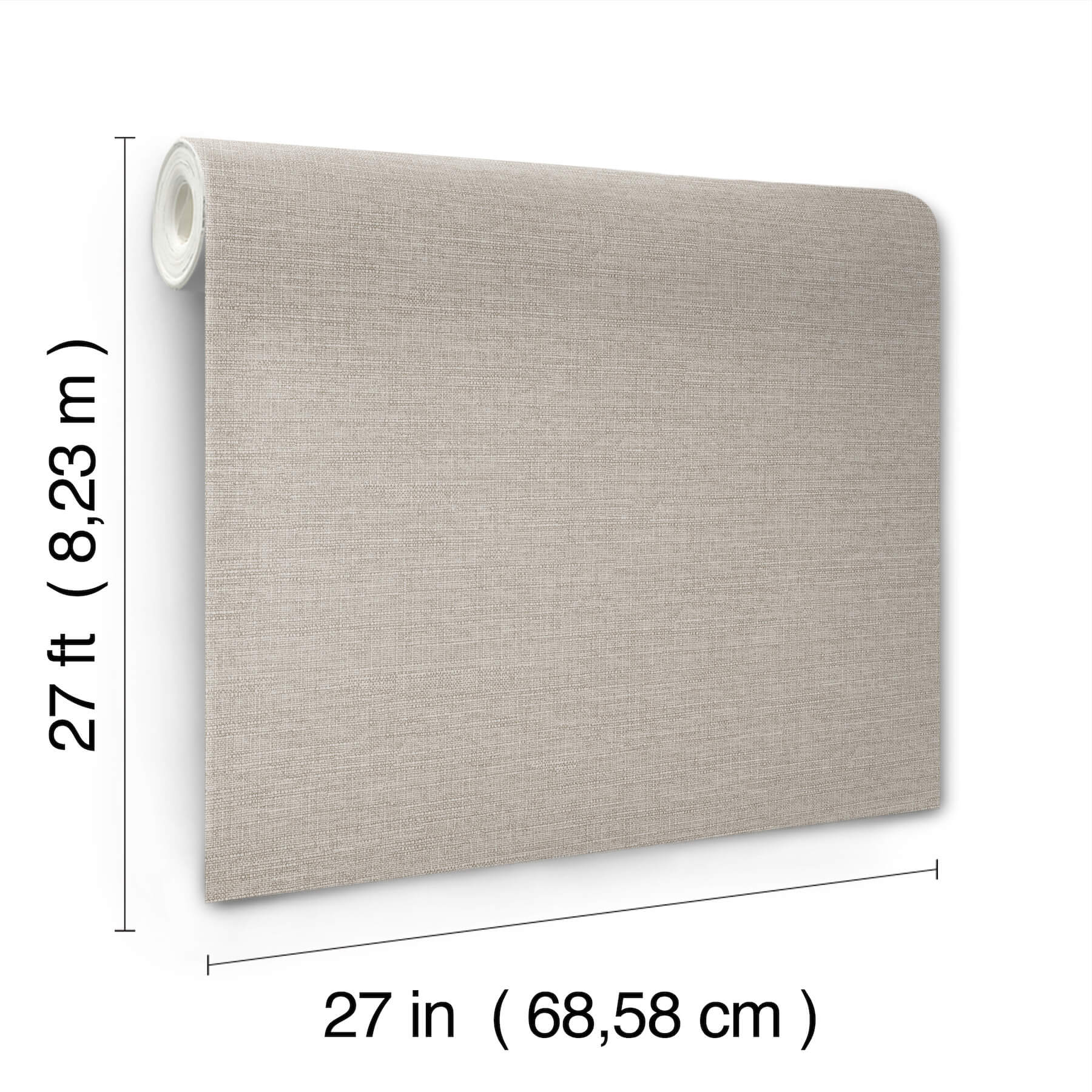 terrene-grey-faux-linen-wallpaper-york-wallcoverings-uw1015n - York Wallcoverings Wallpaper