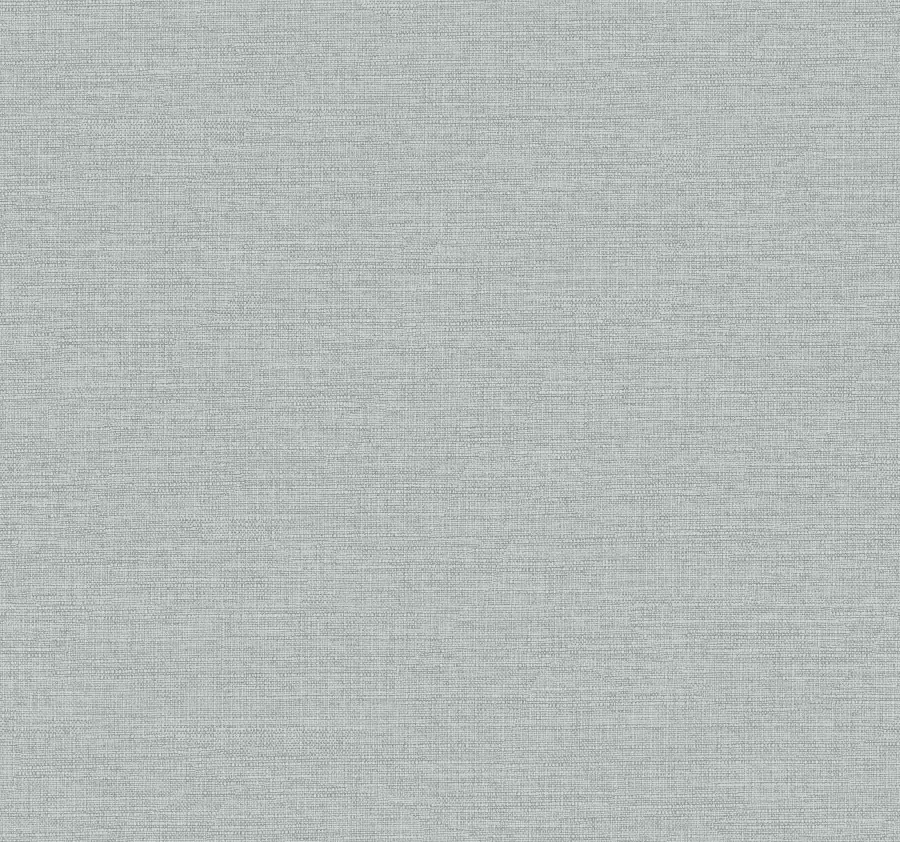 Terrene Light Blue Faux Linen Wallpaper - York Wallcoverings - UW1018N
