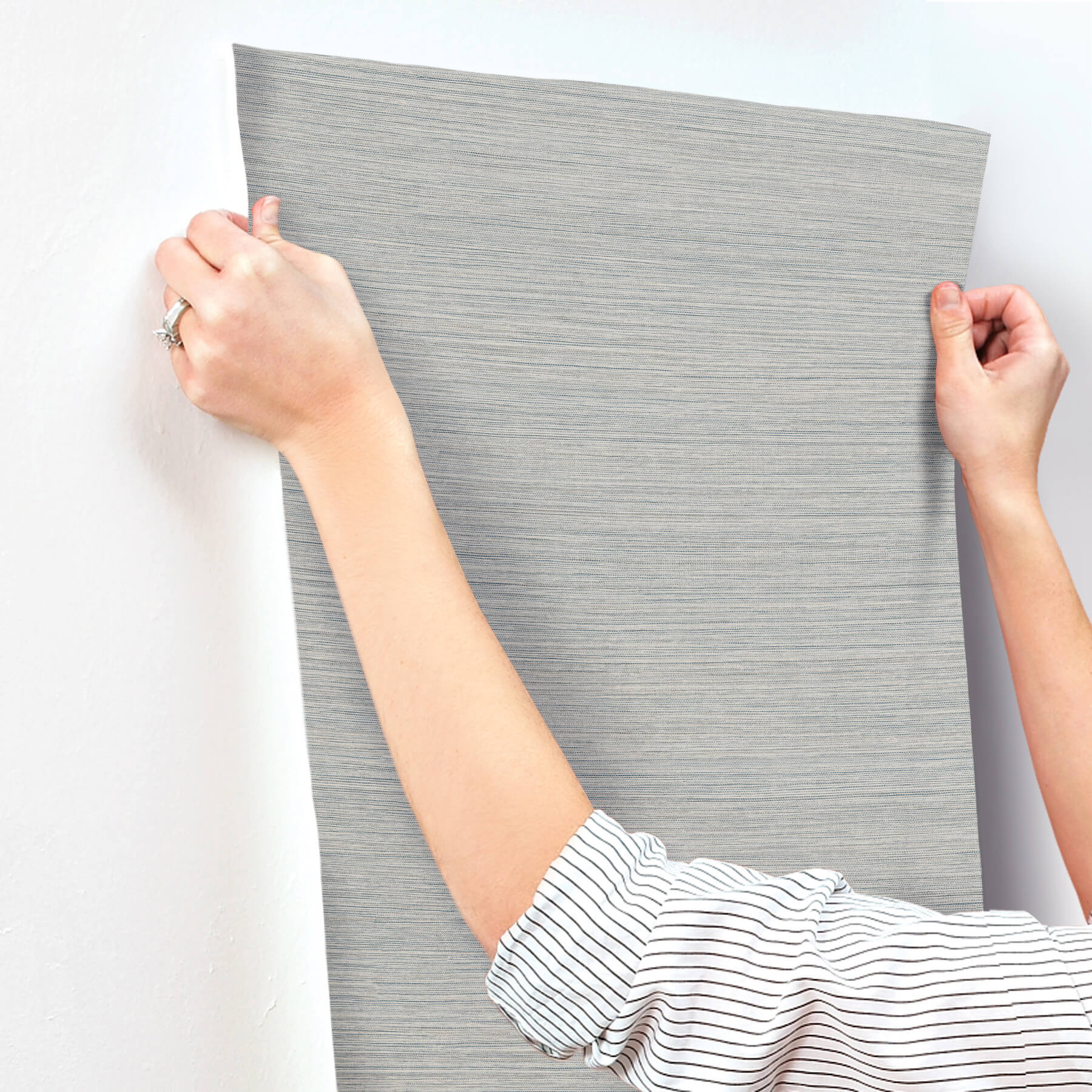 mystic-sea-green-faux-grasscloth-wallpaper-york-wallcoverings-uw1035n - York Wallcoverings Wallpaper