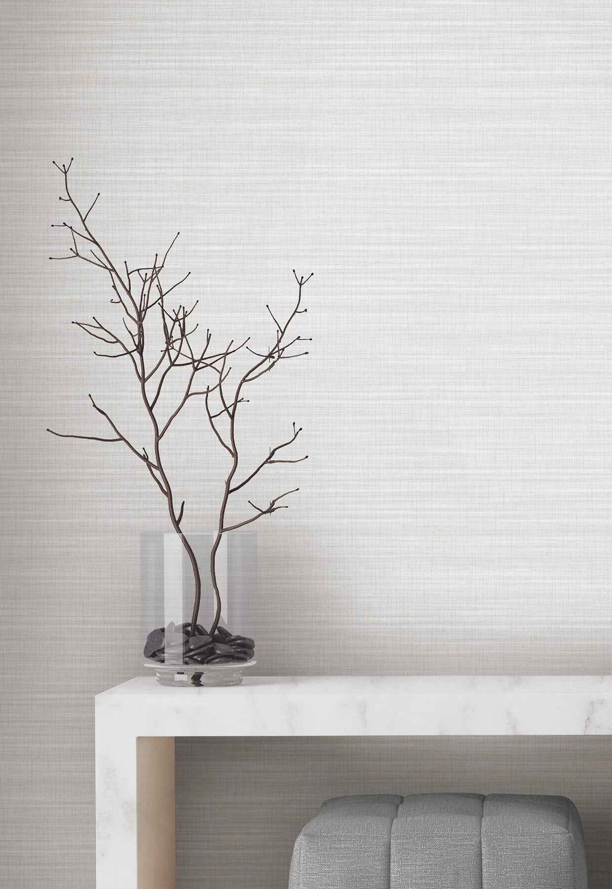 Down To Earth Dove Striated Wallpaper - York Wallcoverings - UW1038N - York Wallcoverings Wallpaper