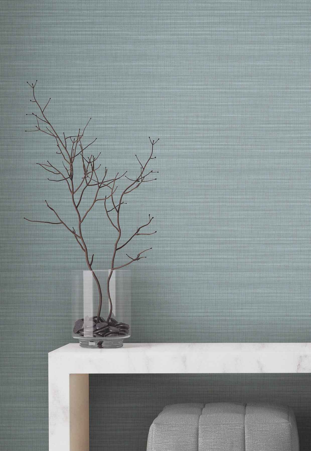 Down To Earth Aquamarine Striated Wallpaper - York Wallcoverings - UW1040N - York Wallcoverings Wallpaper
