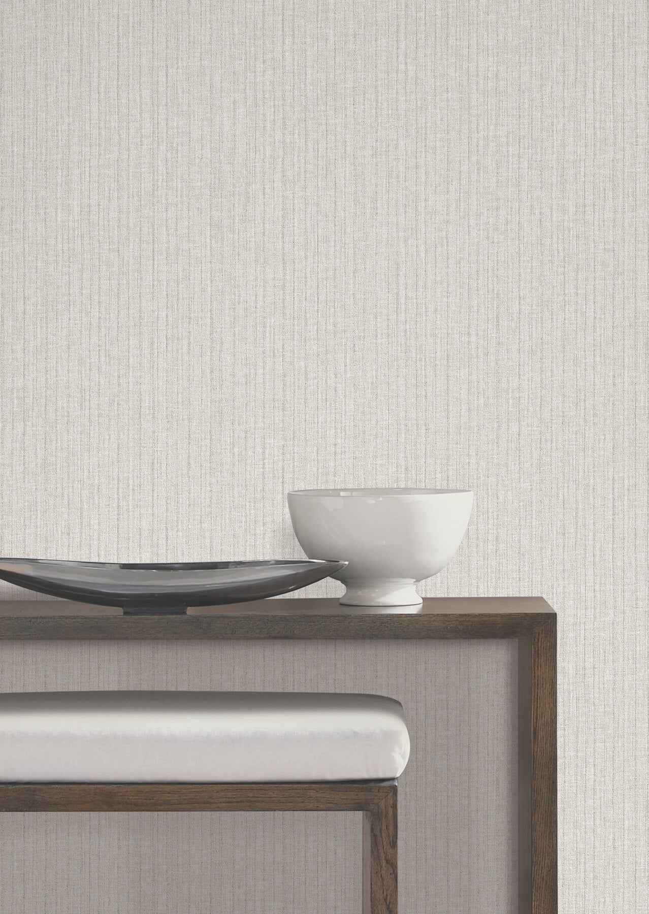 Silk Spun Pearl Tactile Stripe Wallpaper - York Wallcoverings - UW1054N - York Wallcoverings Wallpaper