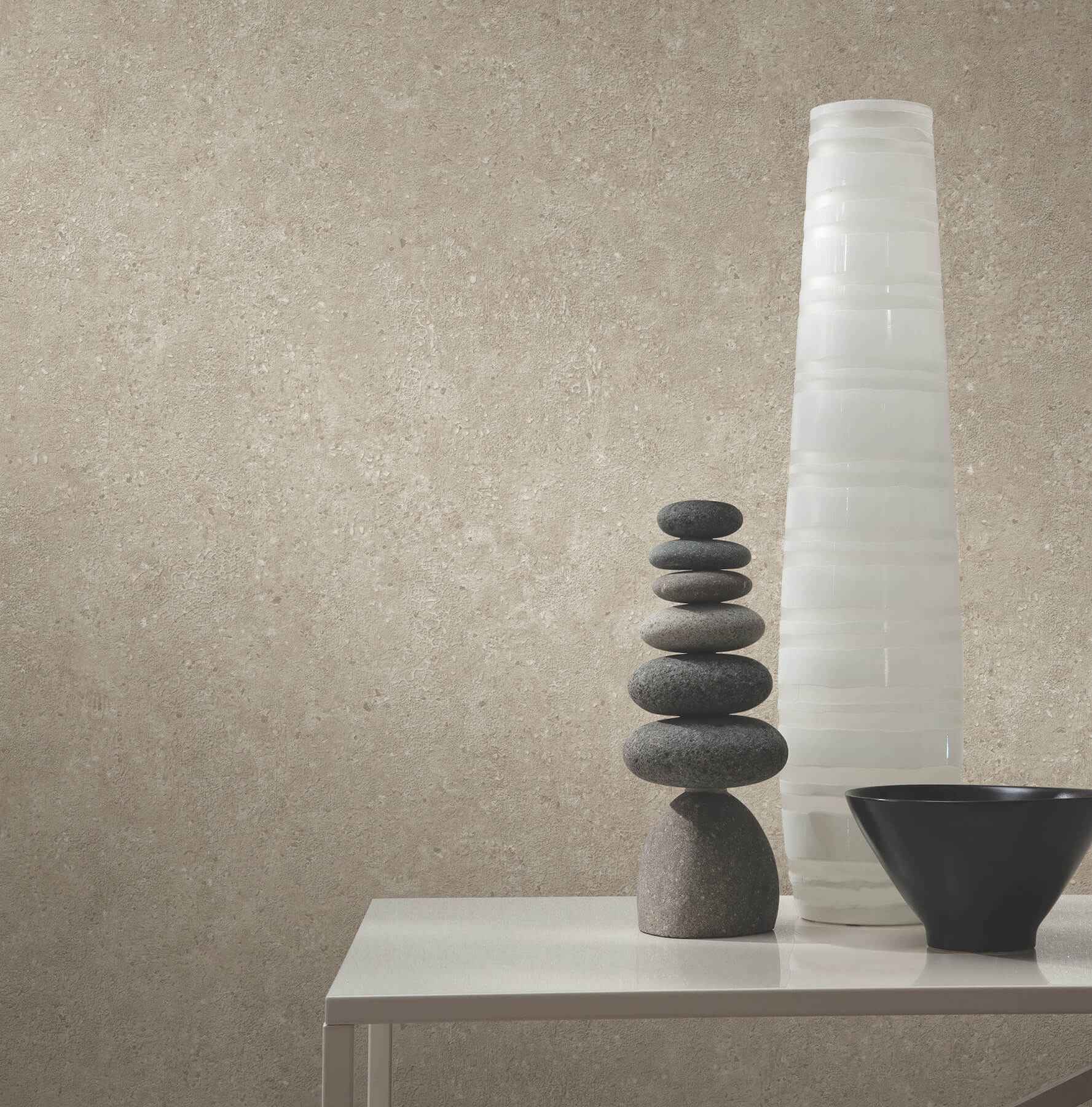 Artisan Stone Beige Texture Wallpaper - York Wallcoverings - UW1080N - York Wallcoverings Wallpaper