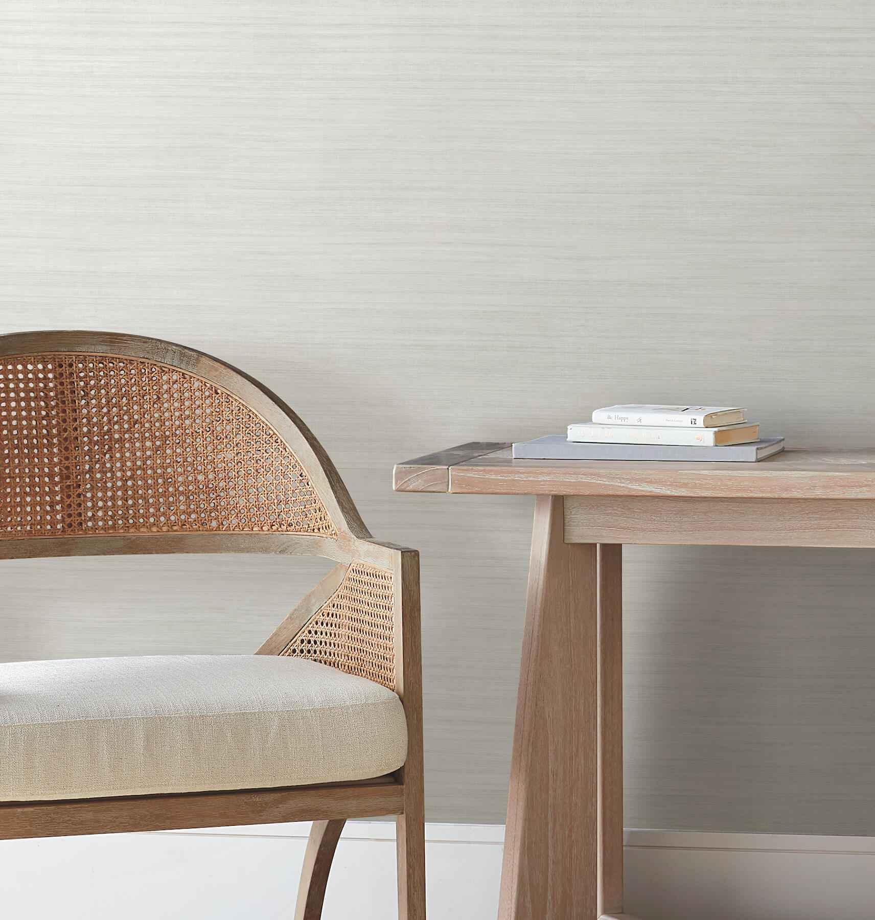 Silk Essence Dove Faux Fabric Wallpaper - York Wallcoverings - UW1104N - York Wallcoverings Wallpaper