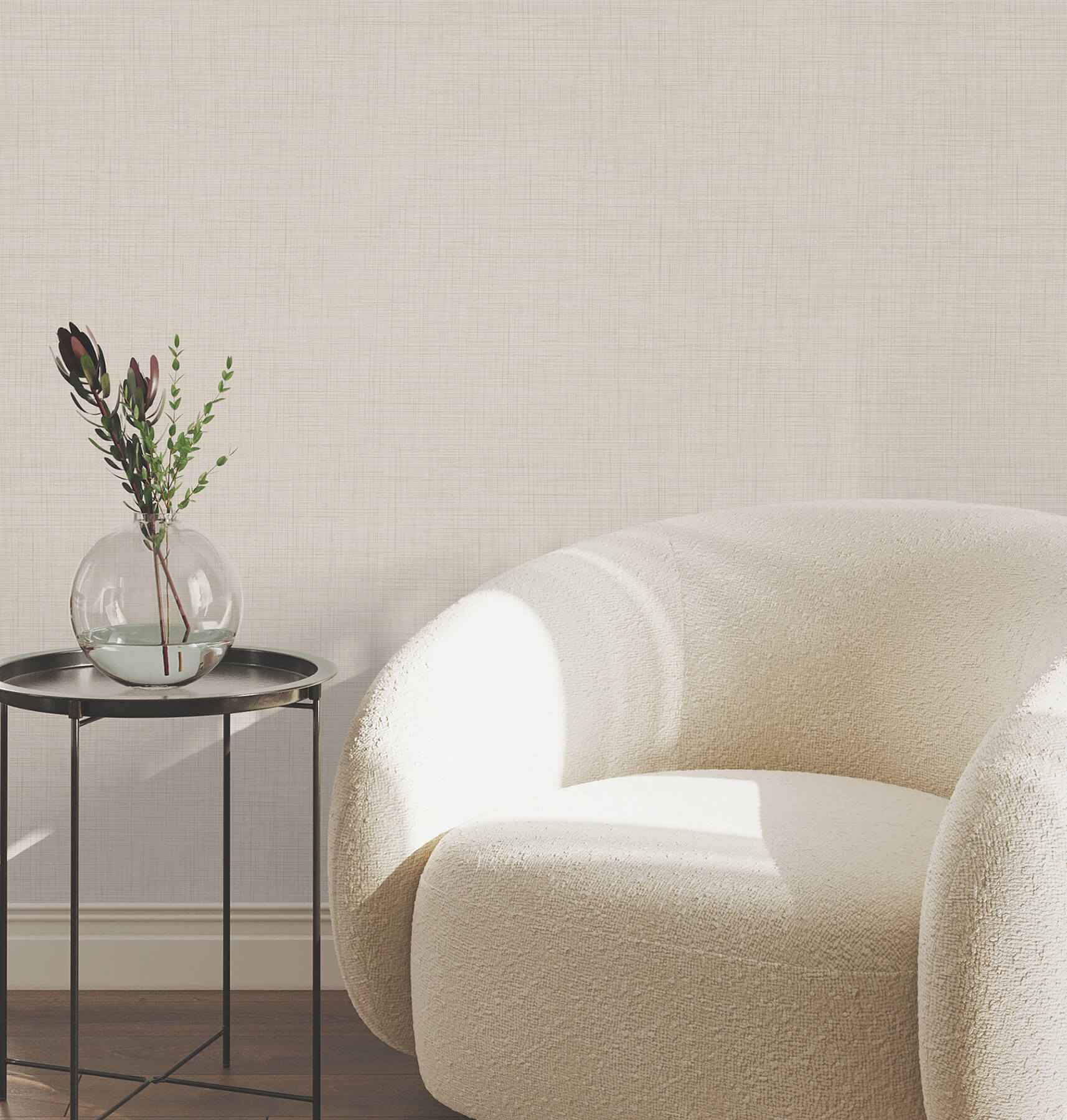 Open Air Cream Crosshatch Wallpaper - York Wallcoverings - UW1113N - York Wallcoverings Wallpaper