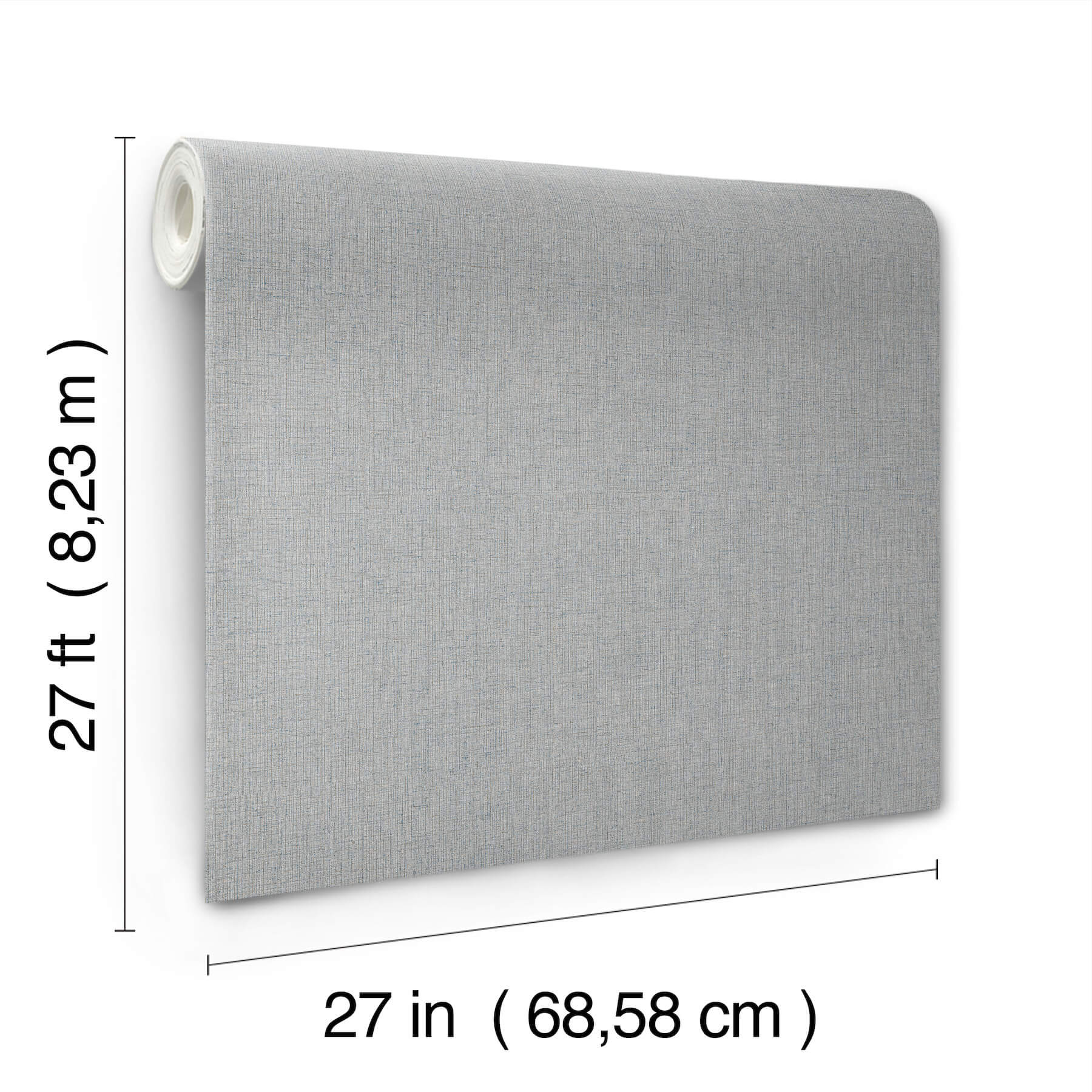 heathered-linen-light-blue-faux-fabric-wallpaper-york-wallcoverings-uw1126n - York Wallcoverings Wallpaper