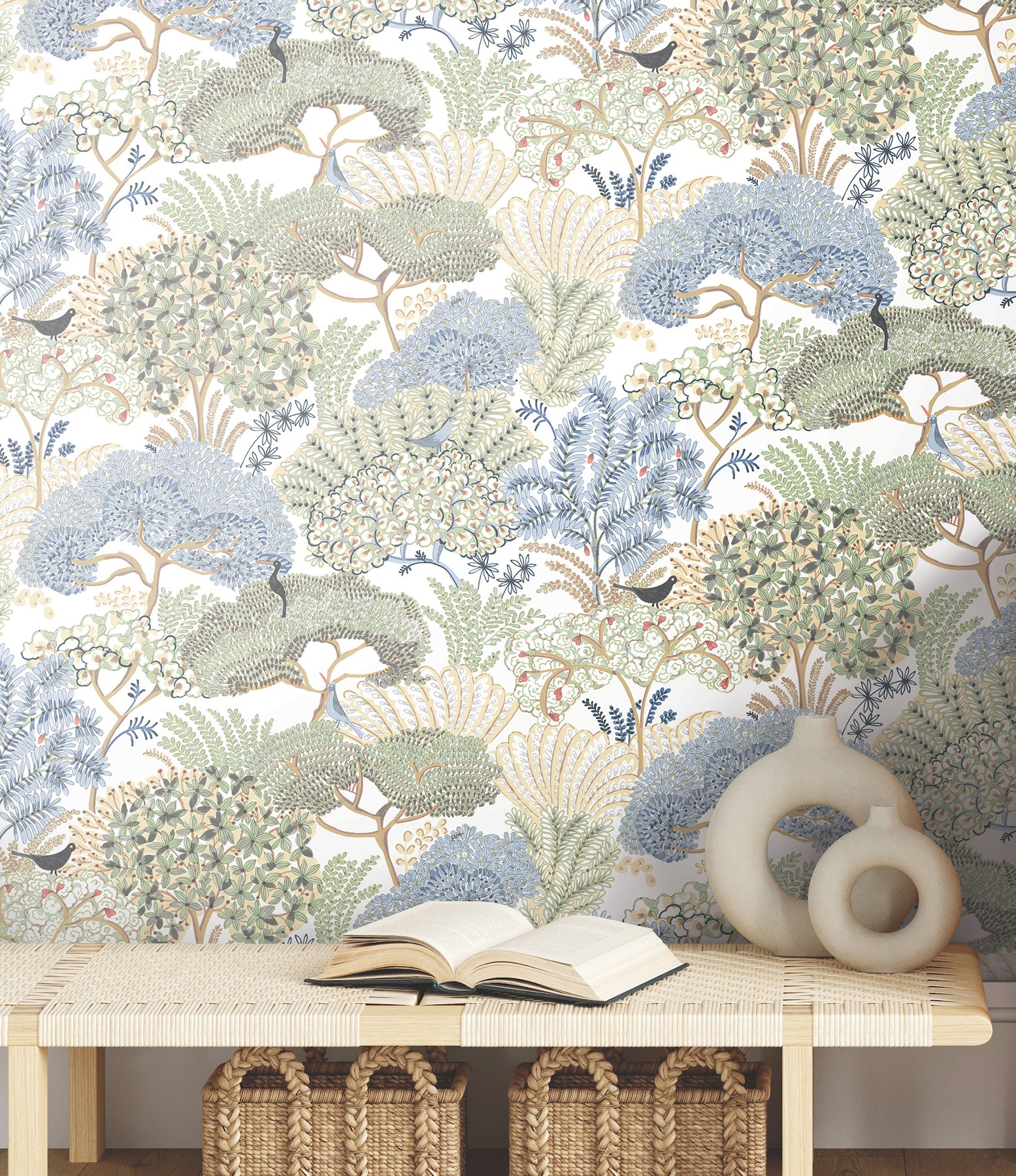 everbloom-forest-butter-botanical-peel-stick-wallpaper-york-wallcoverings-psw1695rl