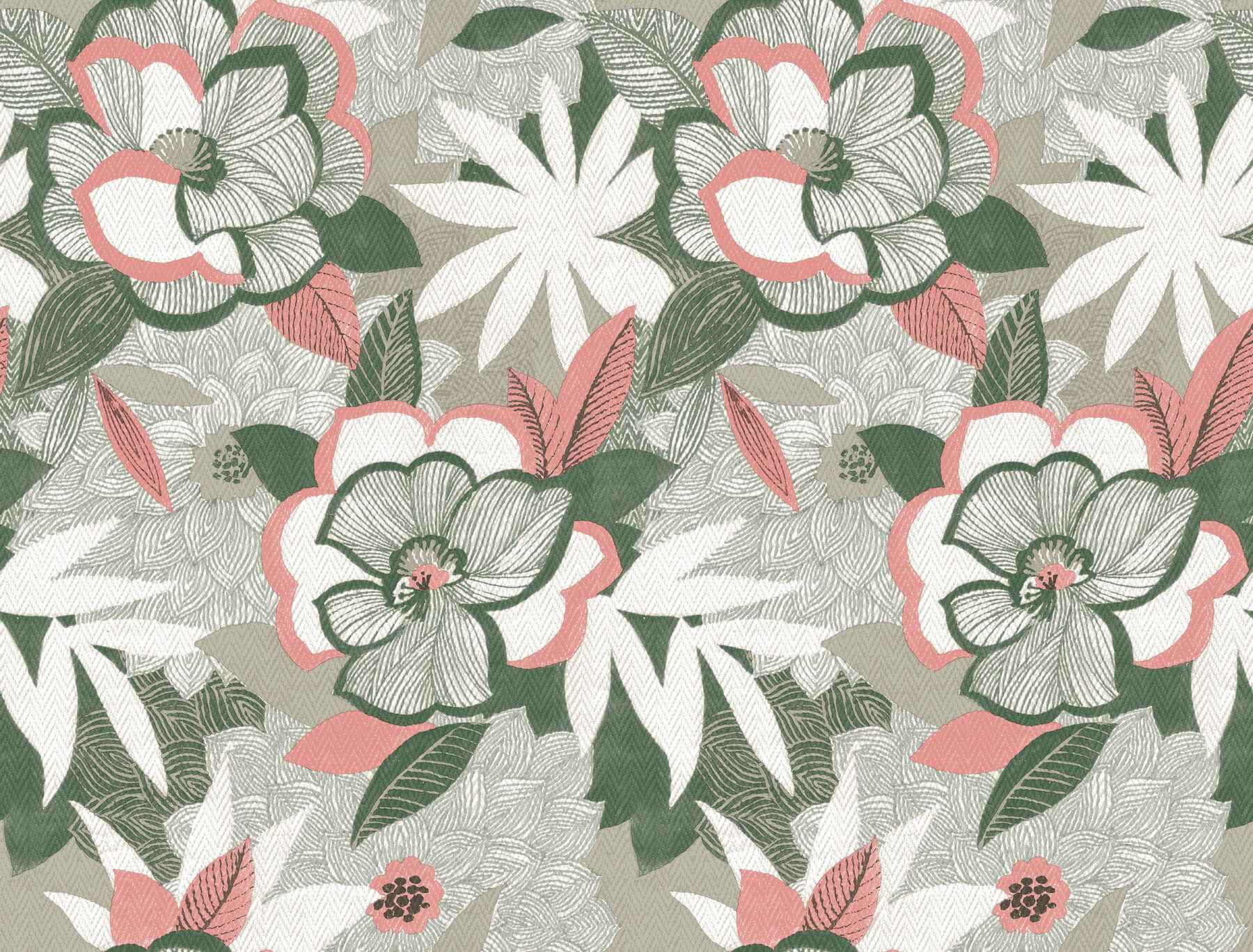 Fantasium Coral Floral Peel Stick Wallpaper - York Wallcoverings - PSW1700RL