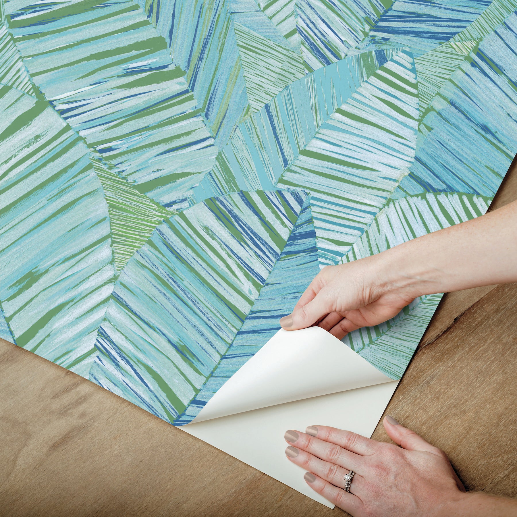 crown-canopy-blue-palm-peel-stick-wallpaper-york-wallcoverings-psw1704rl