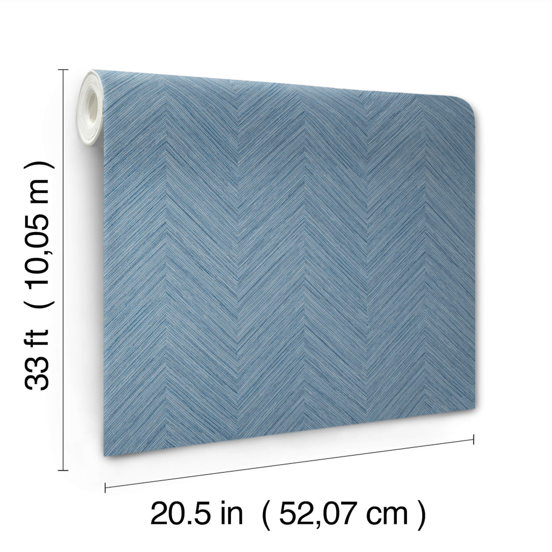 caladesi-blue-linen-chevron-wallpaper-york-wallcoverings-4192-13678 - York Wallcoverings Wallpaper