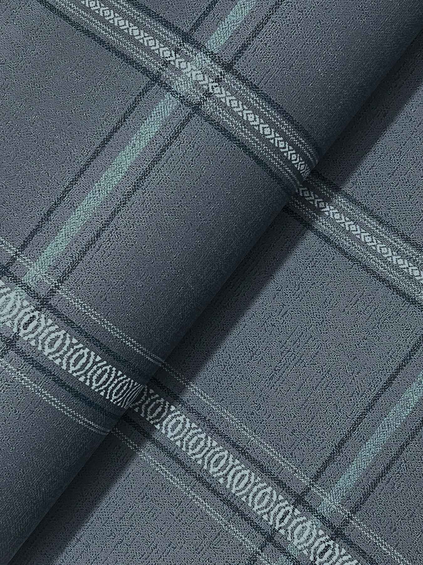 Auberge Dark Blue Plaid Wallpaper - York Wallcoverings - 4192-27605 - York Wallcoverings Wallpaper