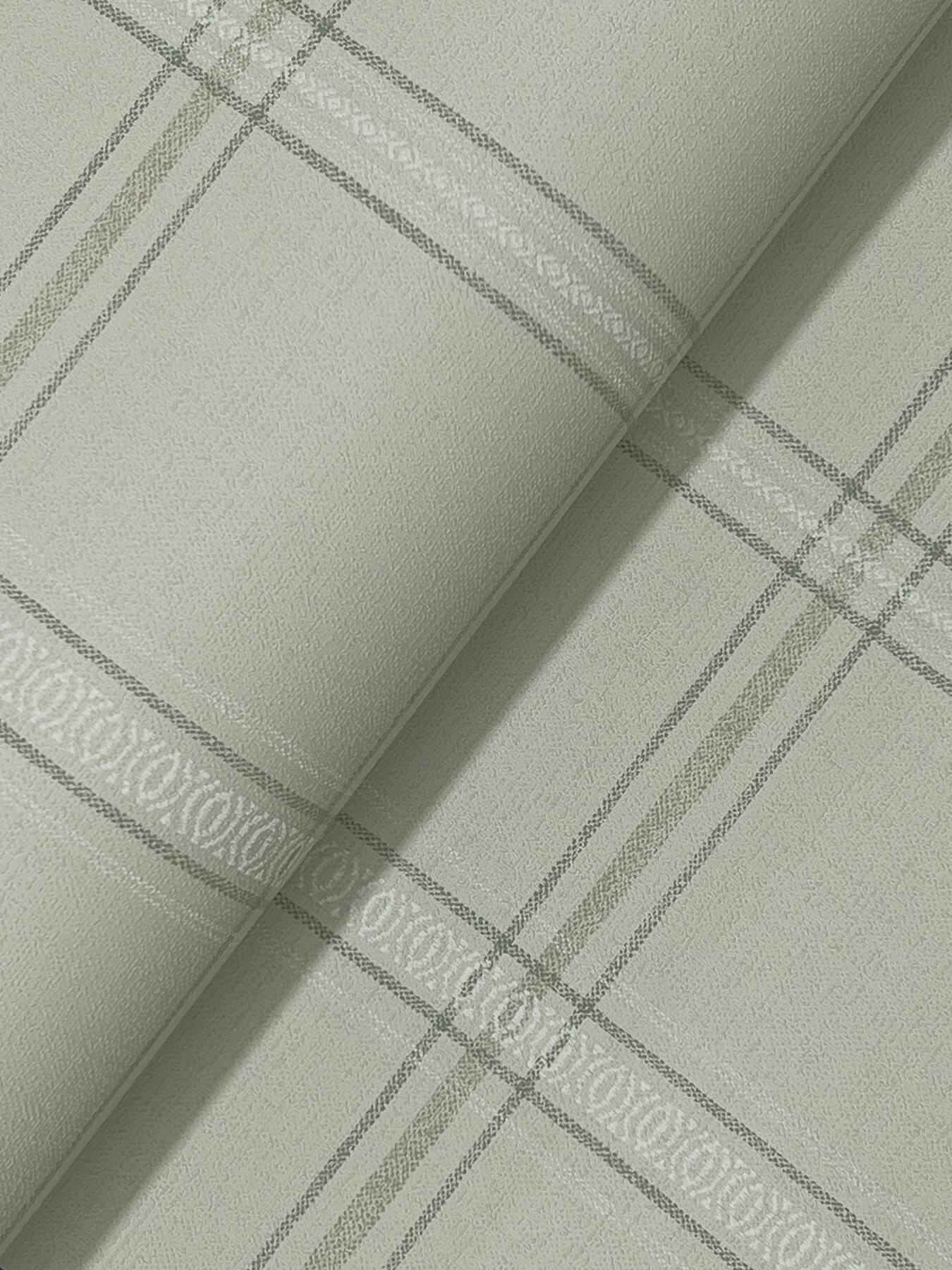 Auberge Sage Plaid Wallpaper - York Wallcoverings - 4192-27609 - York Wallcoverings Wallpaper
