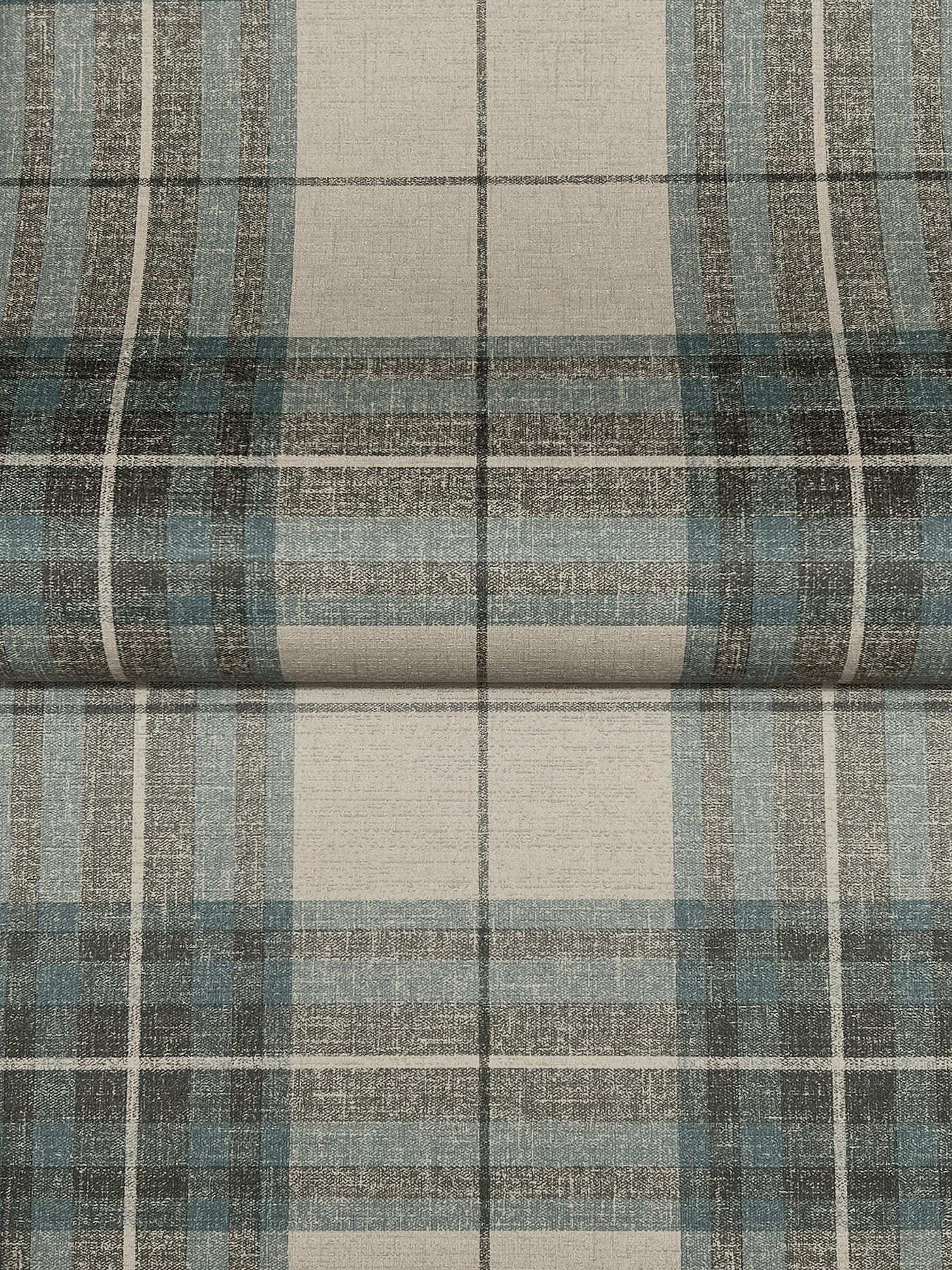 cabin-check-teal-plaid-wallpaper-york-wallcoverings-4192-27695 - York Wallpaper Wallpaper