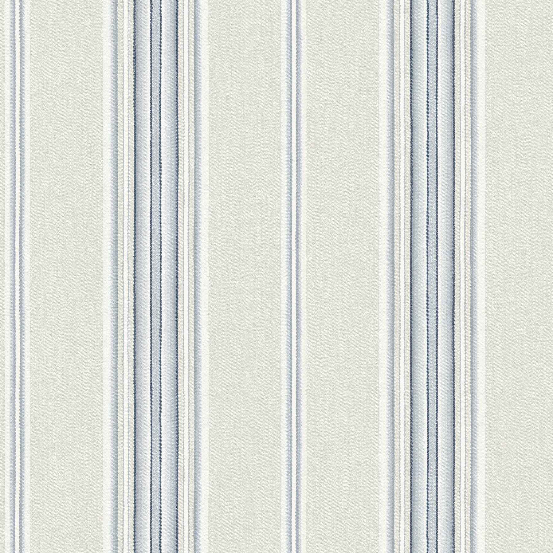Calvados Blue Linen Stripe Wallpaper - York Wallcoverings - 4192-83123 - York Wallcoverings Wallpaper