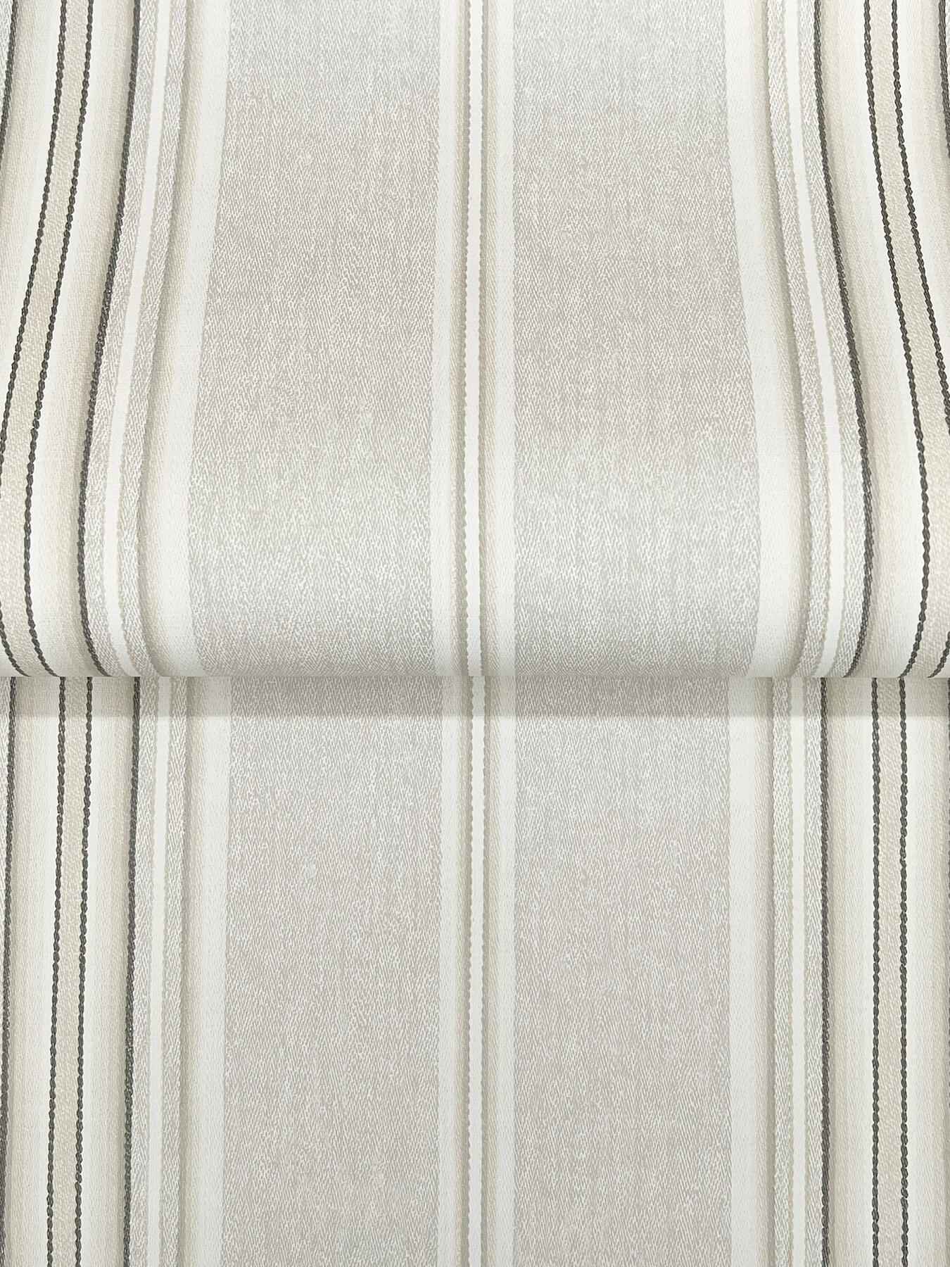 Calvados Grey Linen Stripe Wallpaper - York Wallcoverings - 4192-83124 - York Wallcoverings Wallpaper