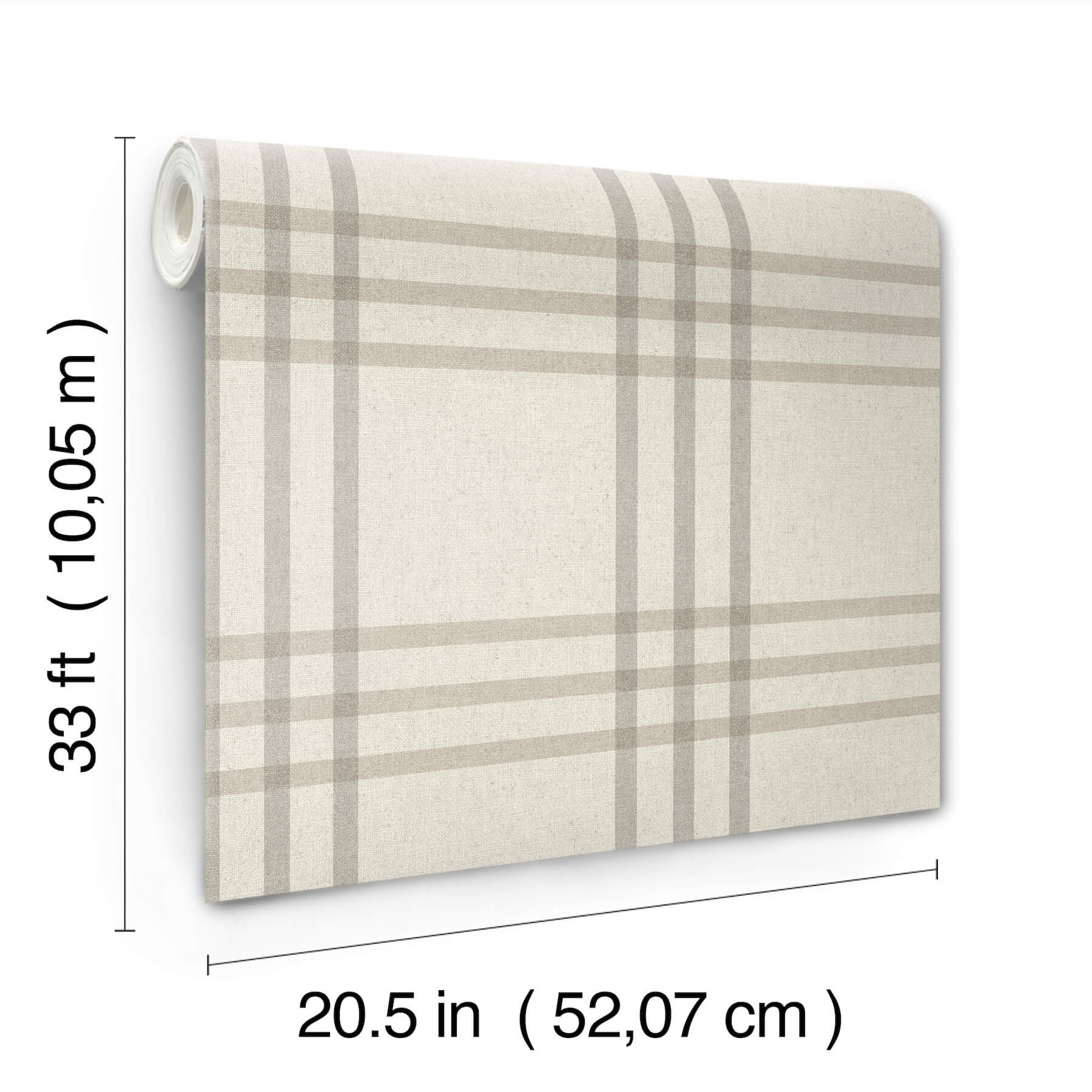 fletcher-grey-plaid-wallpaper-york-wallcoverings-4192-83401 - York Wallcoverings Wallpaper