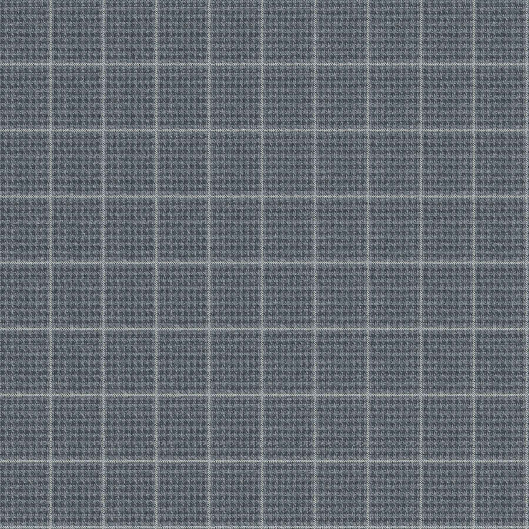 Prescott Navy Glen Check Wallpaper - York Wallcoverings - 4192-83416