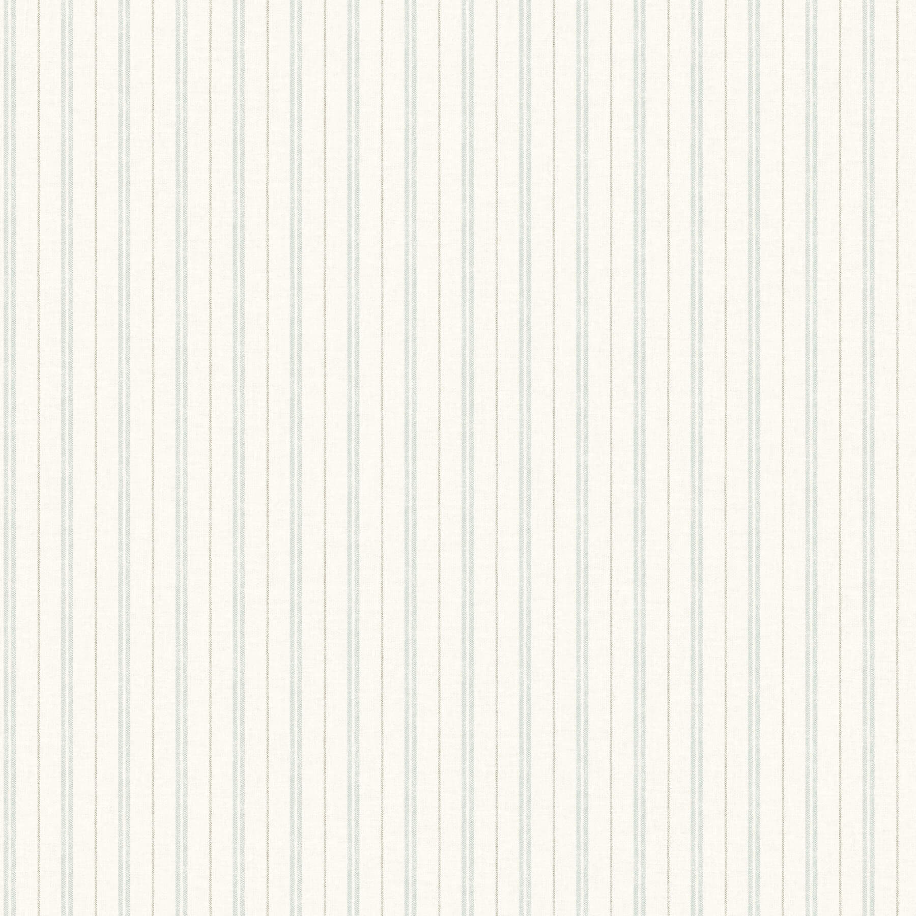 Harville Aqua Double Stripe Wallpaper - York Wallcoverings - 4192-83425