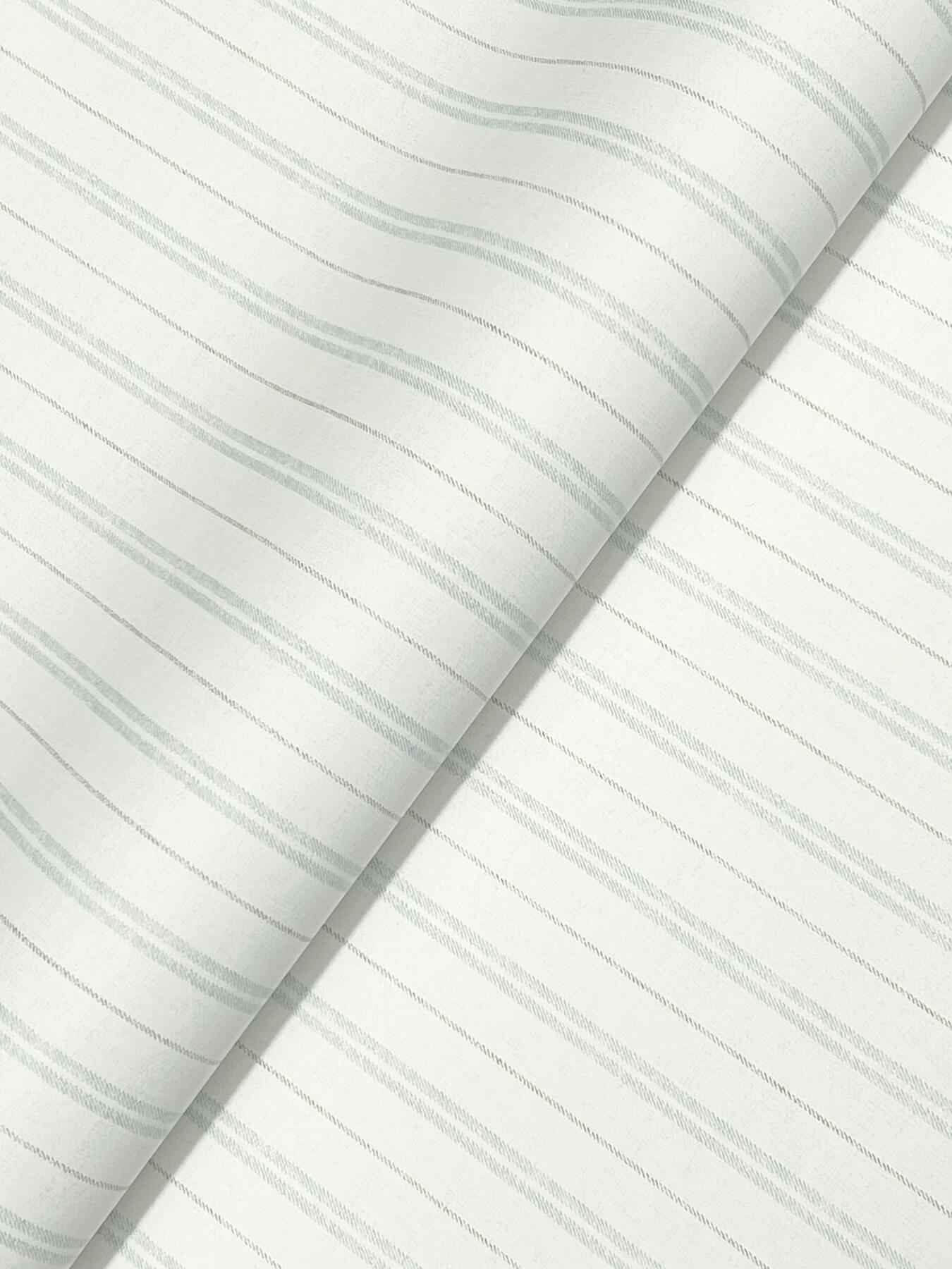 Harville Aqua Double Stripe Wallpaper - York Wallcoverings - 4192-83425 - York Wallcoverings Wallpaper